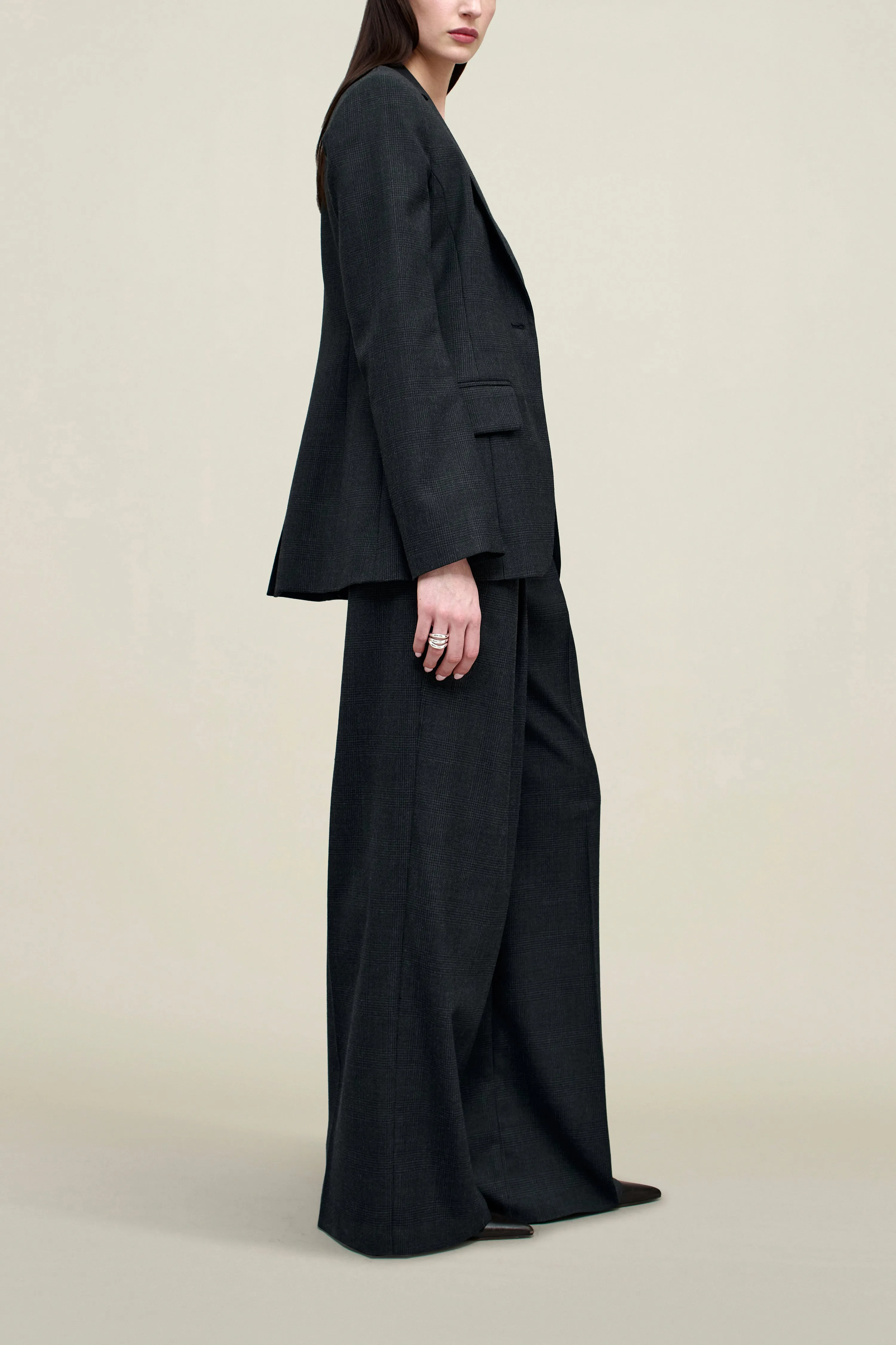 Raquel Single Breasted Blazer in Light Wool Suiting sold by Kall Meyer product image thumbnail 5