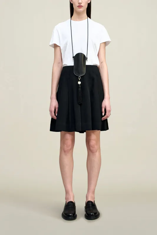 Sutton Pleated Skirt in Viscose Cady made by Kall Meyer