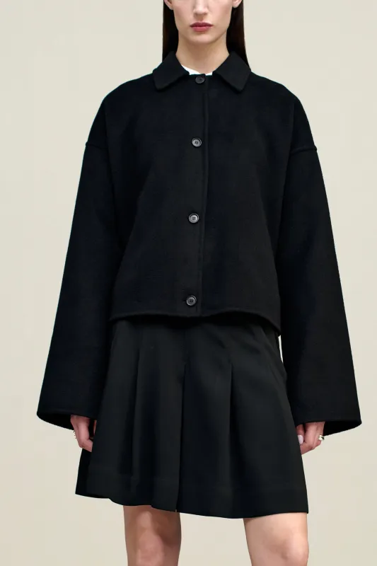 Abby Cropped Jacket in Cashmere Wool made by Kall Meyer