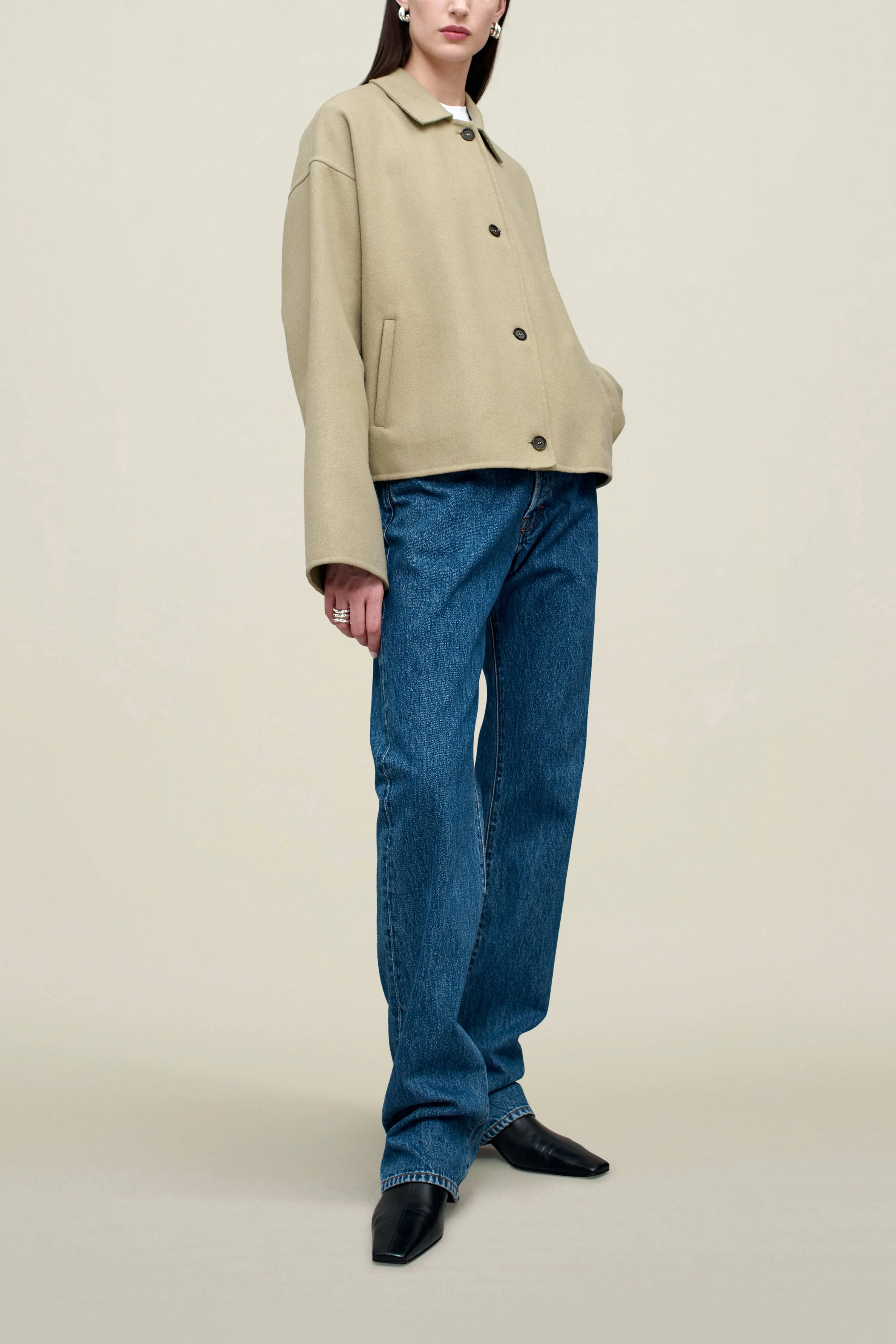 Abby Cropped Jacket in Virgin Wool sold by Kall Meyer product image thumbnail 2