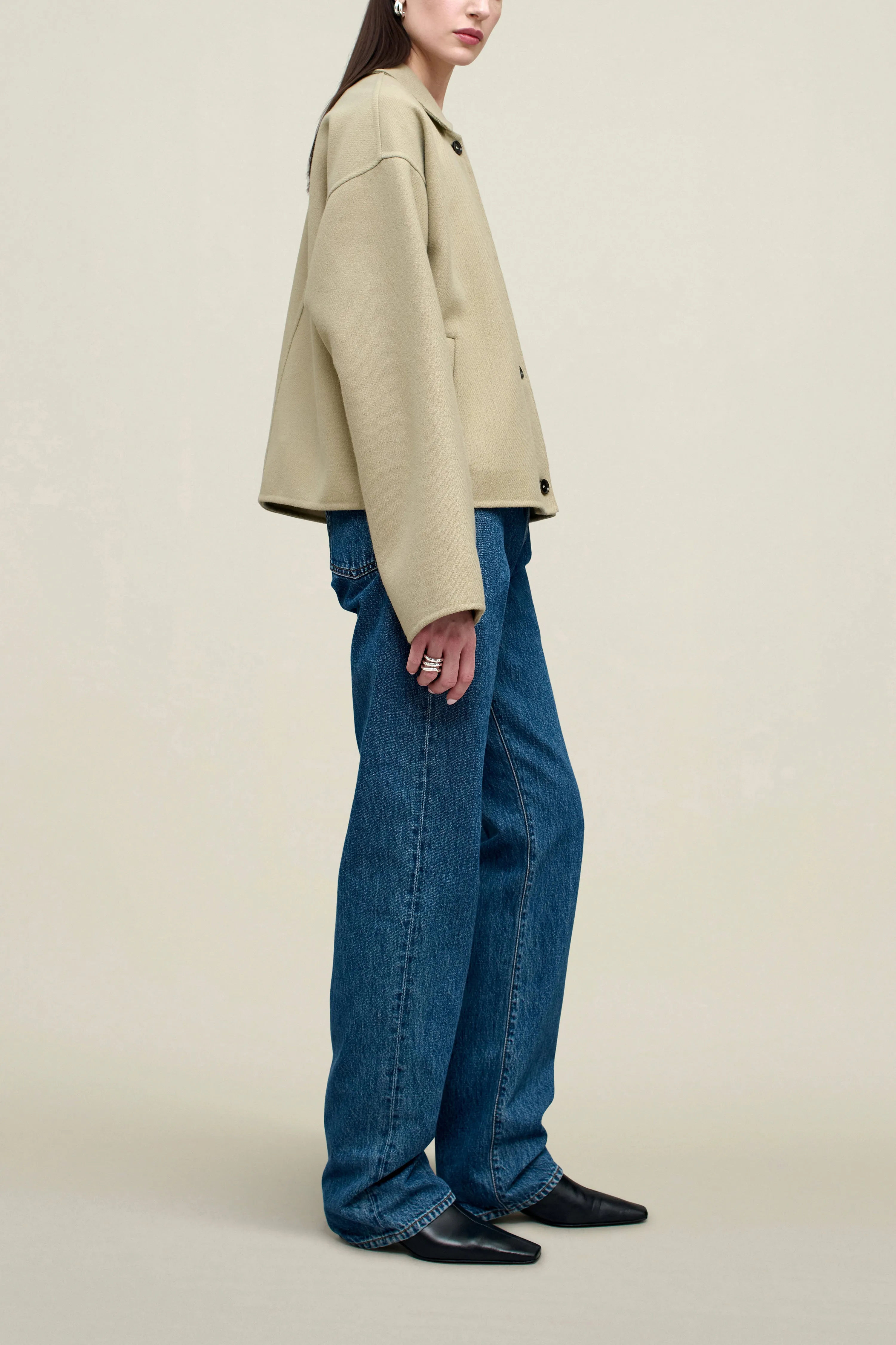 Abby Cropped Jacket in Virgin Wool sold by Kall Meyer product image thumbnail 3