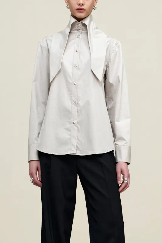 Renée Button Up in Cotton Shirting sold by Kall Meyer