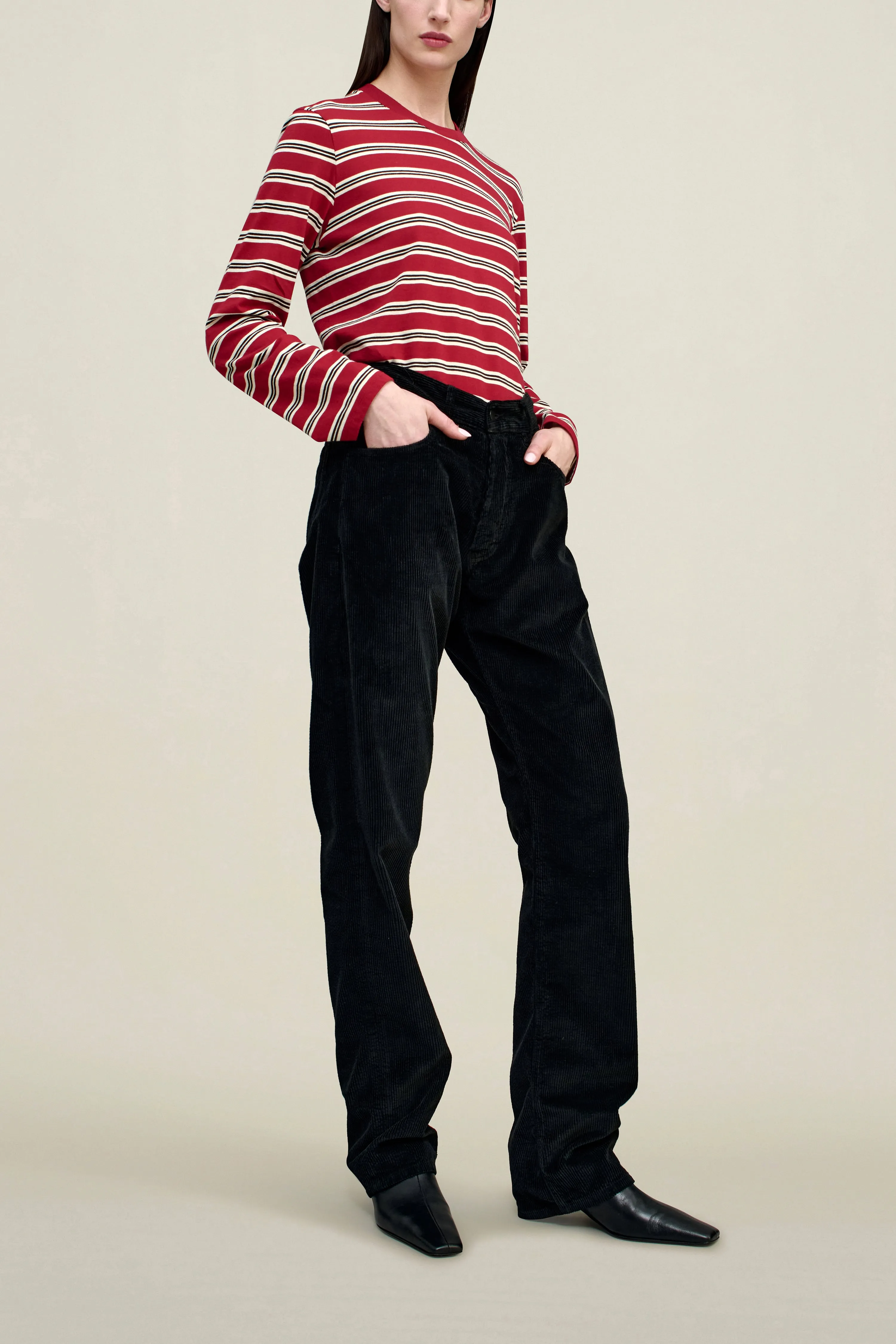 Wynn Long Sleeve in Amarena Stripe sold by Kall Meyer product image thumbnail 2