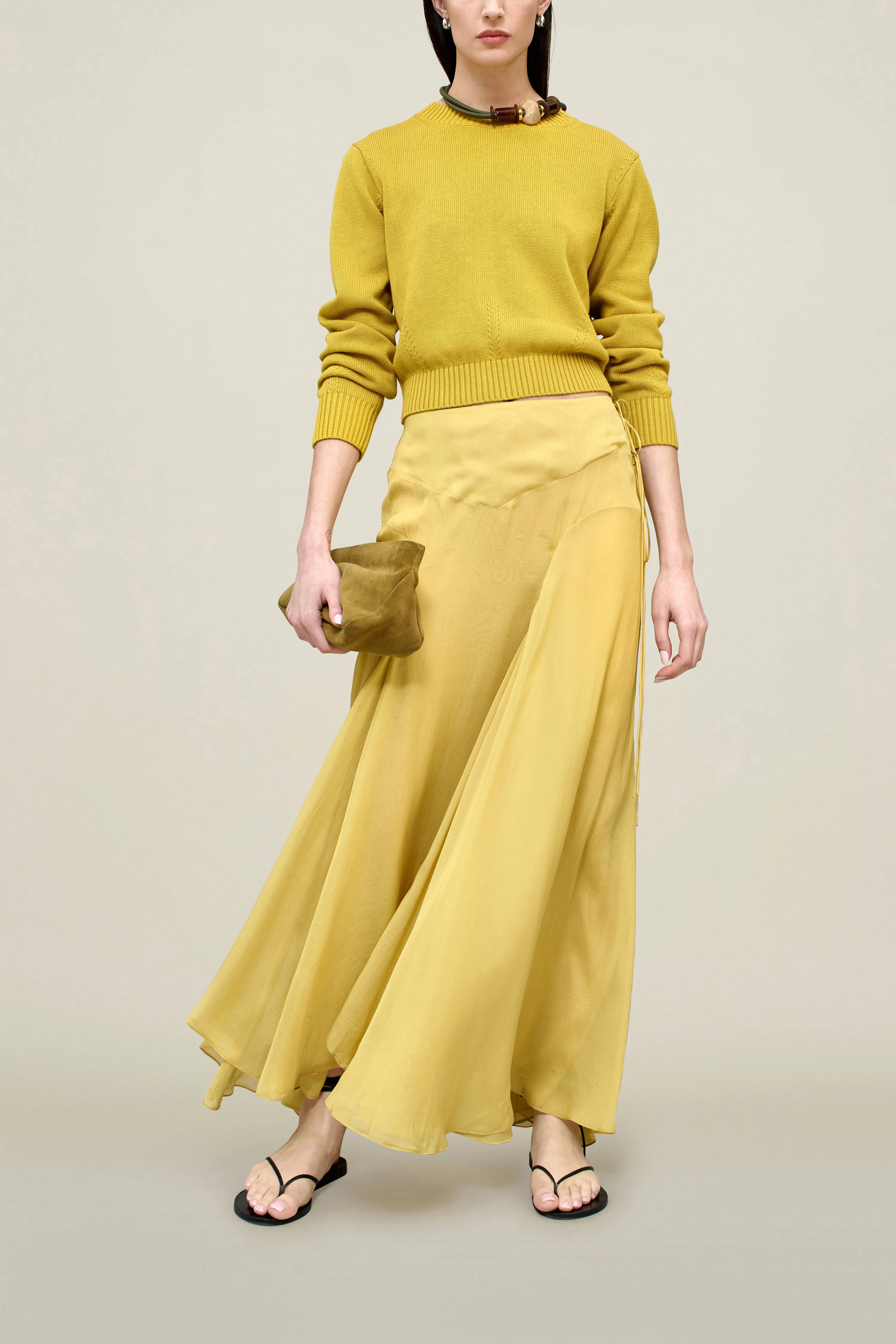 Alyse Gusset Skirt in Silk Chiffon sold by Kall Meyer product image thumbnail 2