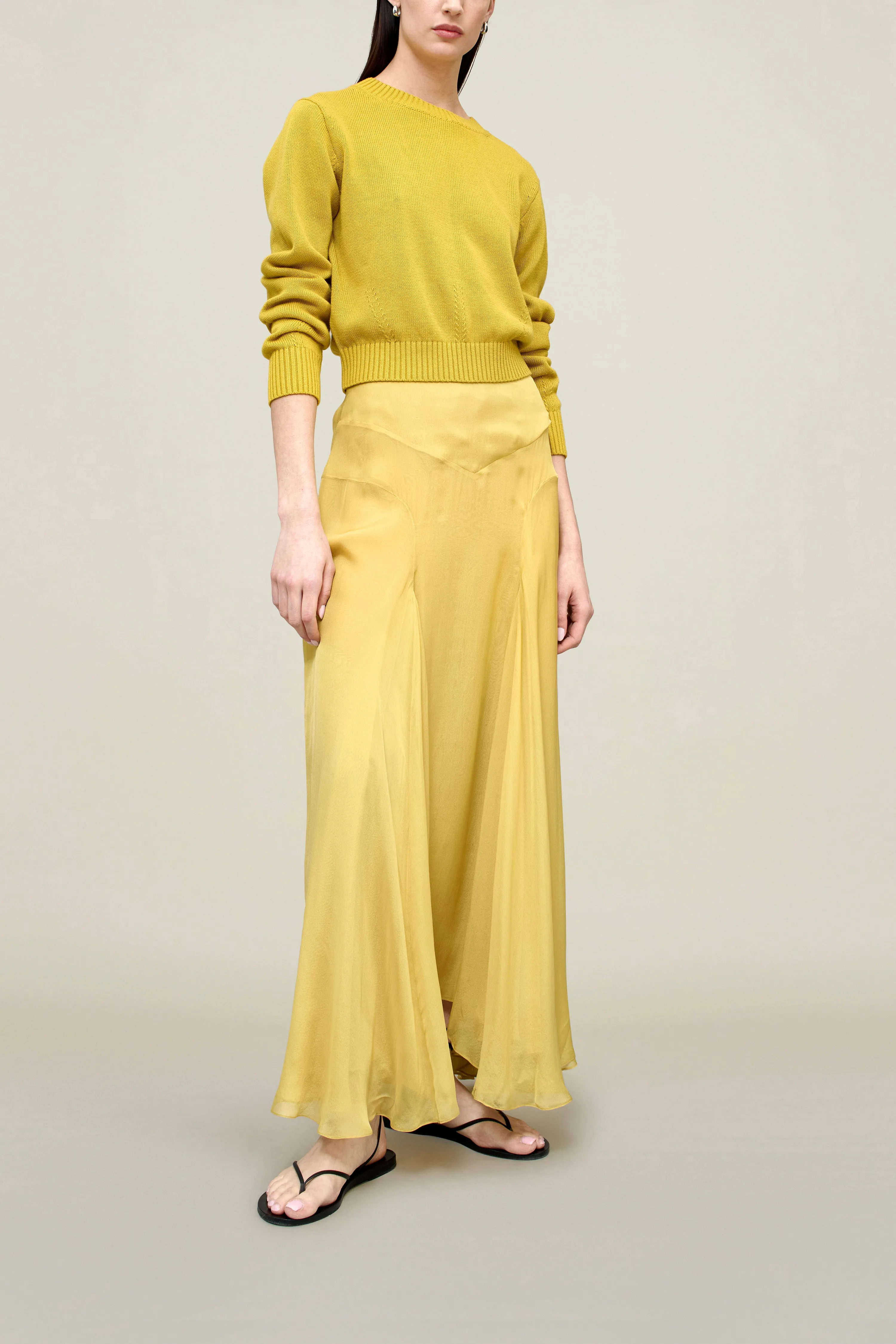 Alyse Gusset Skirt in Silk Chiffon sold by Kall Meyer product image thumbnail 4