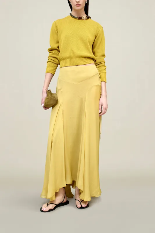 Alyse Gusset Skirt in Silk Chiffon sold by Kall Meyer