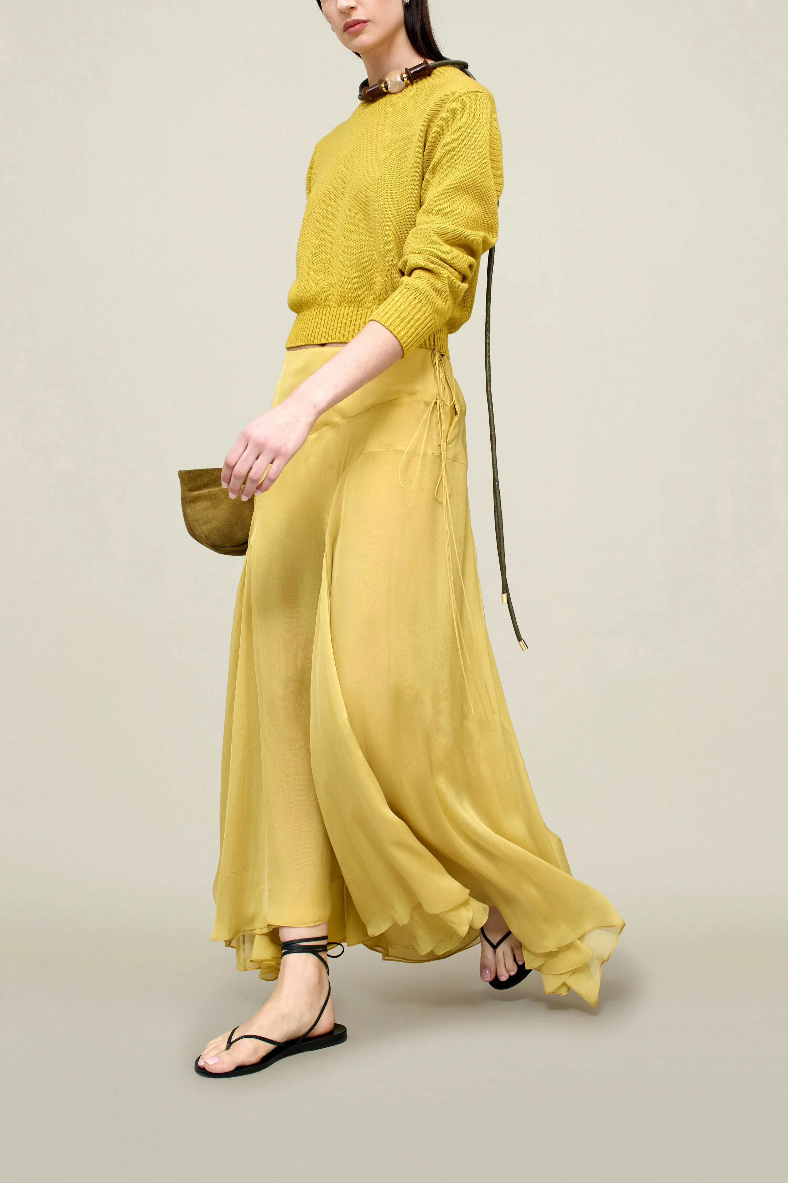Alyse Gusset Skirt in Silk Chiffon sold by Kall Meyer product image thumbnail 3