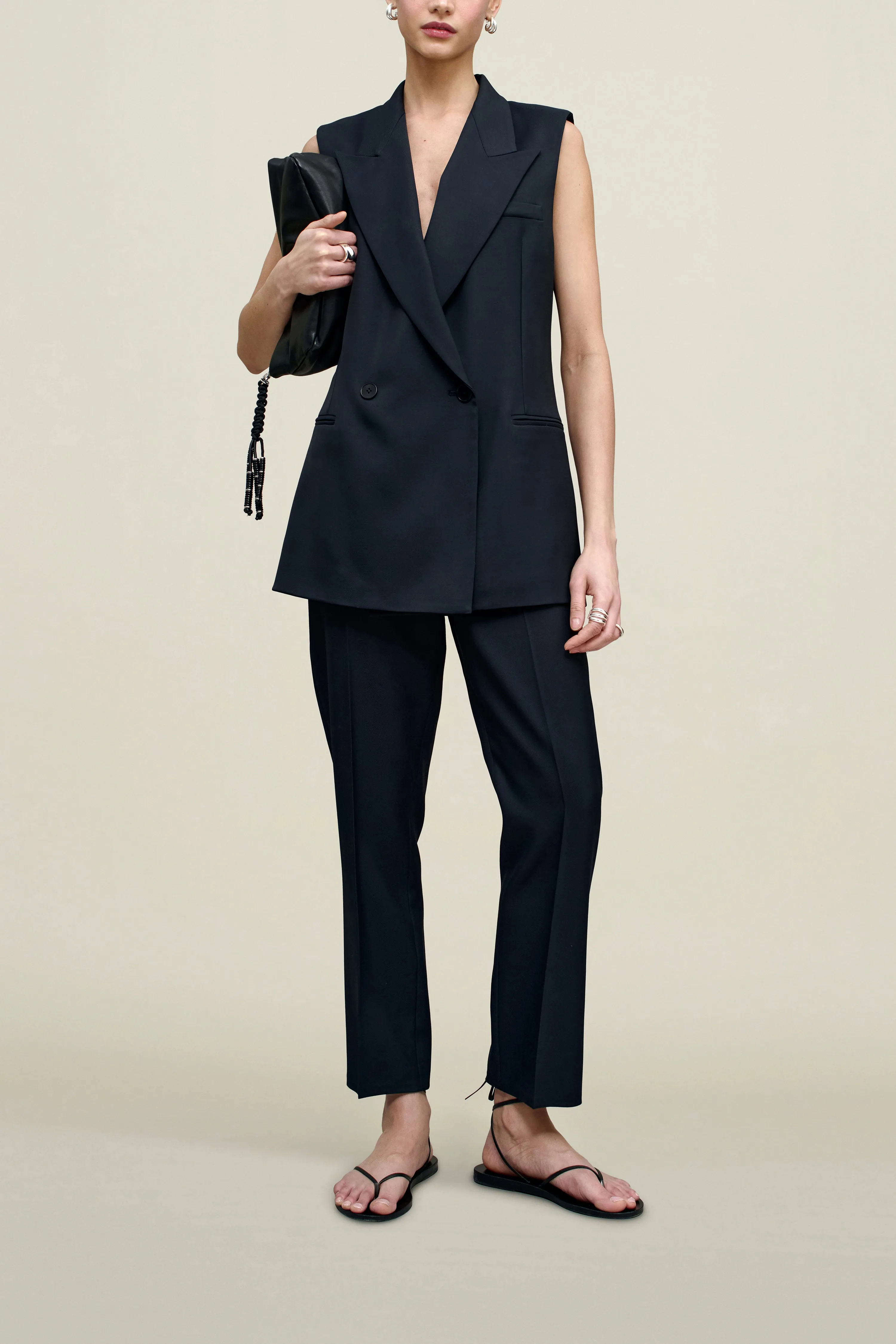 Deon Sleeveless Blazer in Grampian Twill sold by Kall Meyer product image thumbnail 2