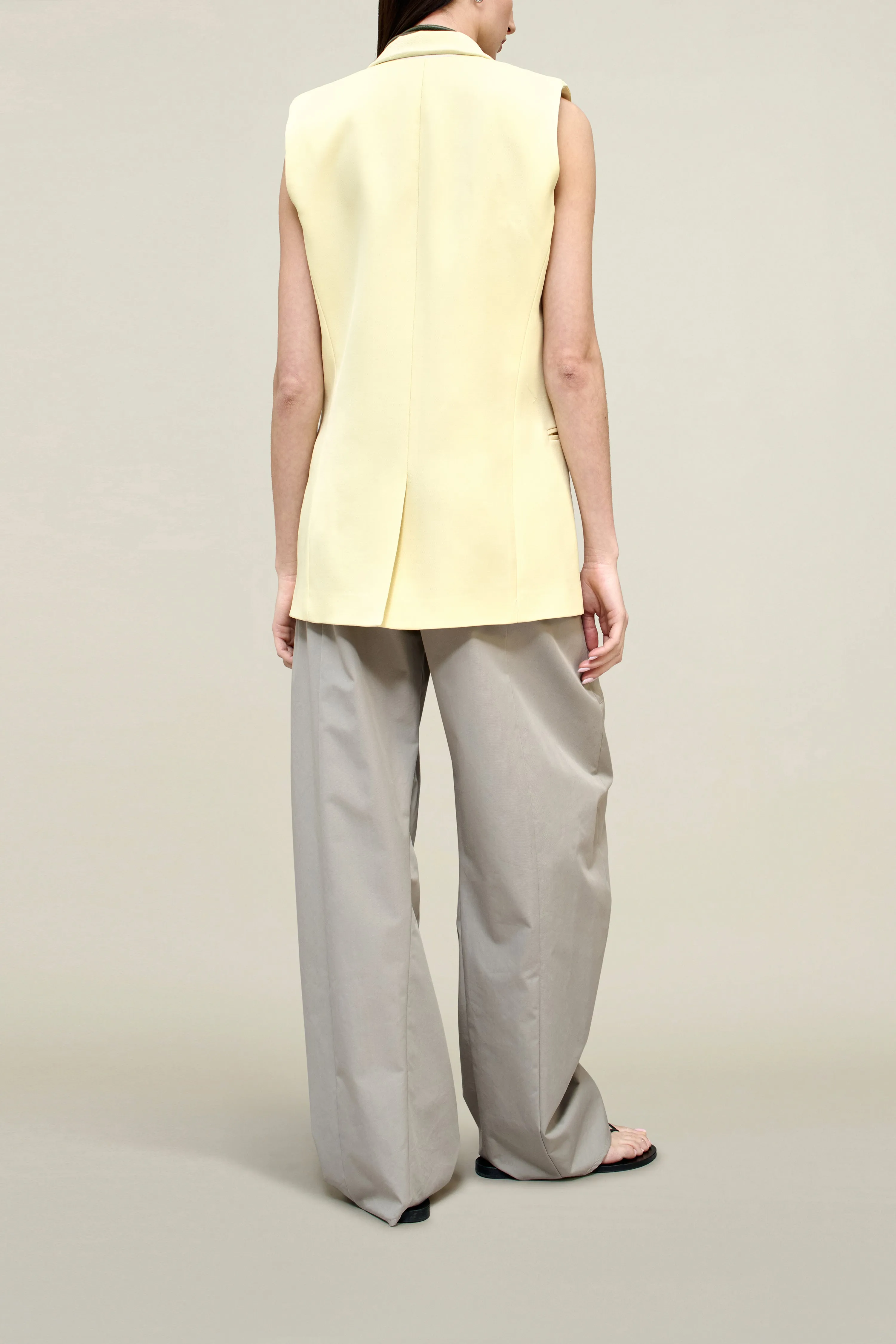 Deon Sleeveless Blazer in Grampian Twill sold by Kall Meyer product image thumbnail 4
