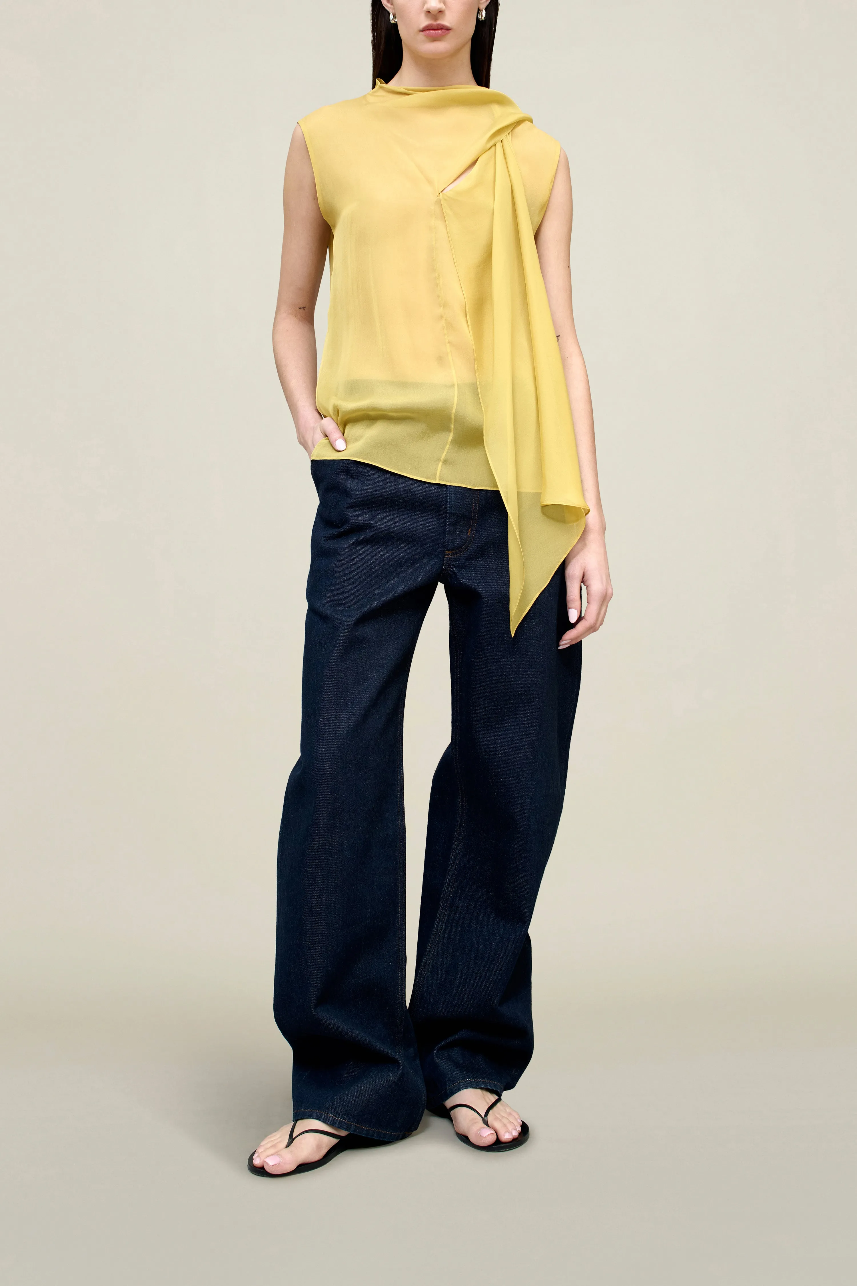 Kyle Blouse in Silk Chiffon sold by Kall Meyer product image thumbnail 4