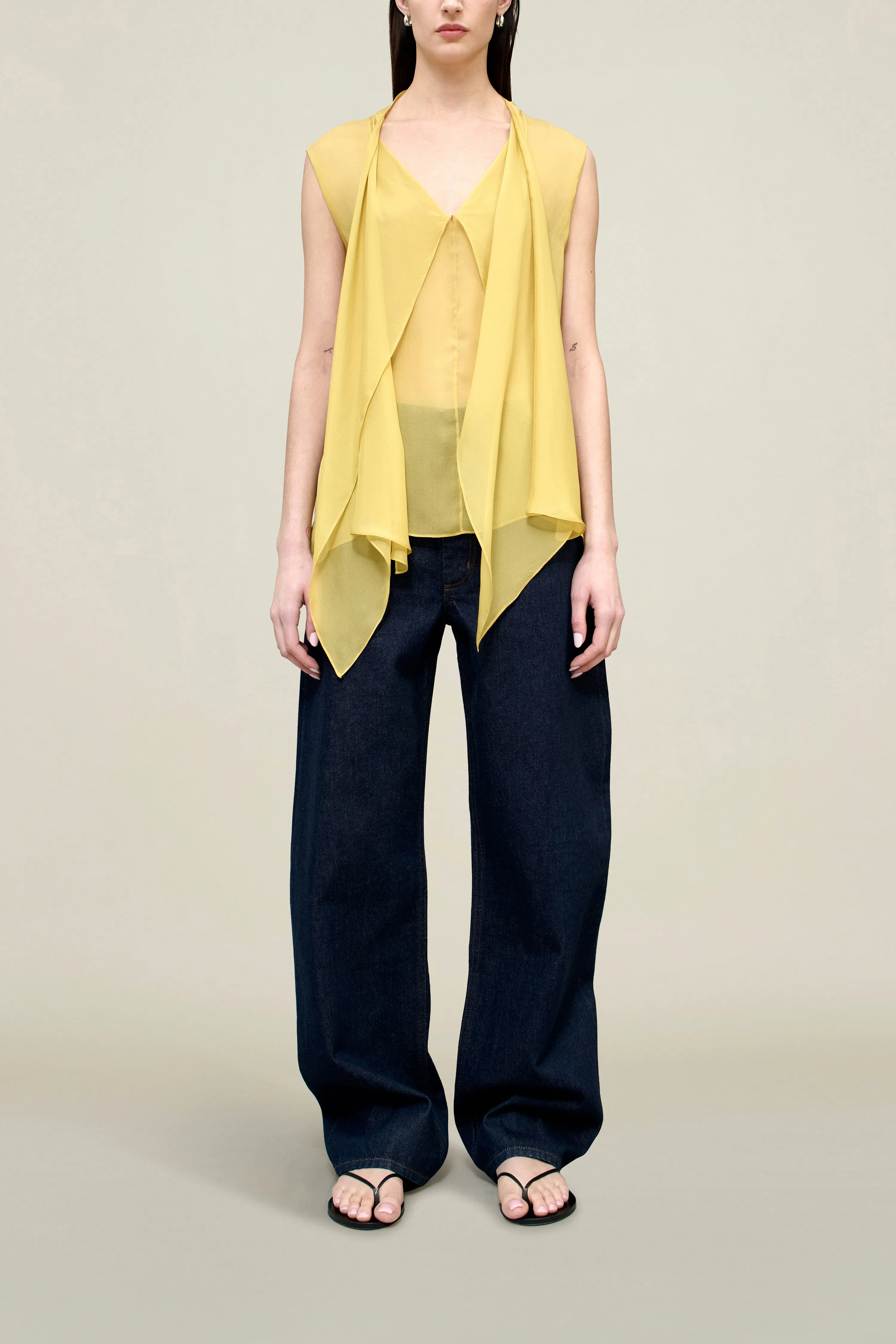 Kyle Blouse in Silk Chiffon sold by Kall Meyer product image thumbnail 3