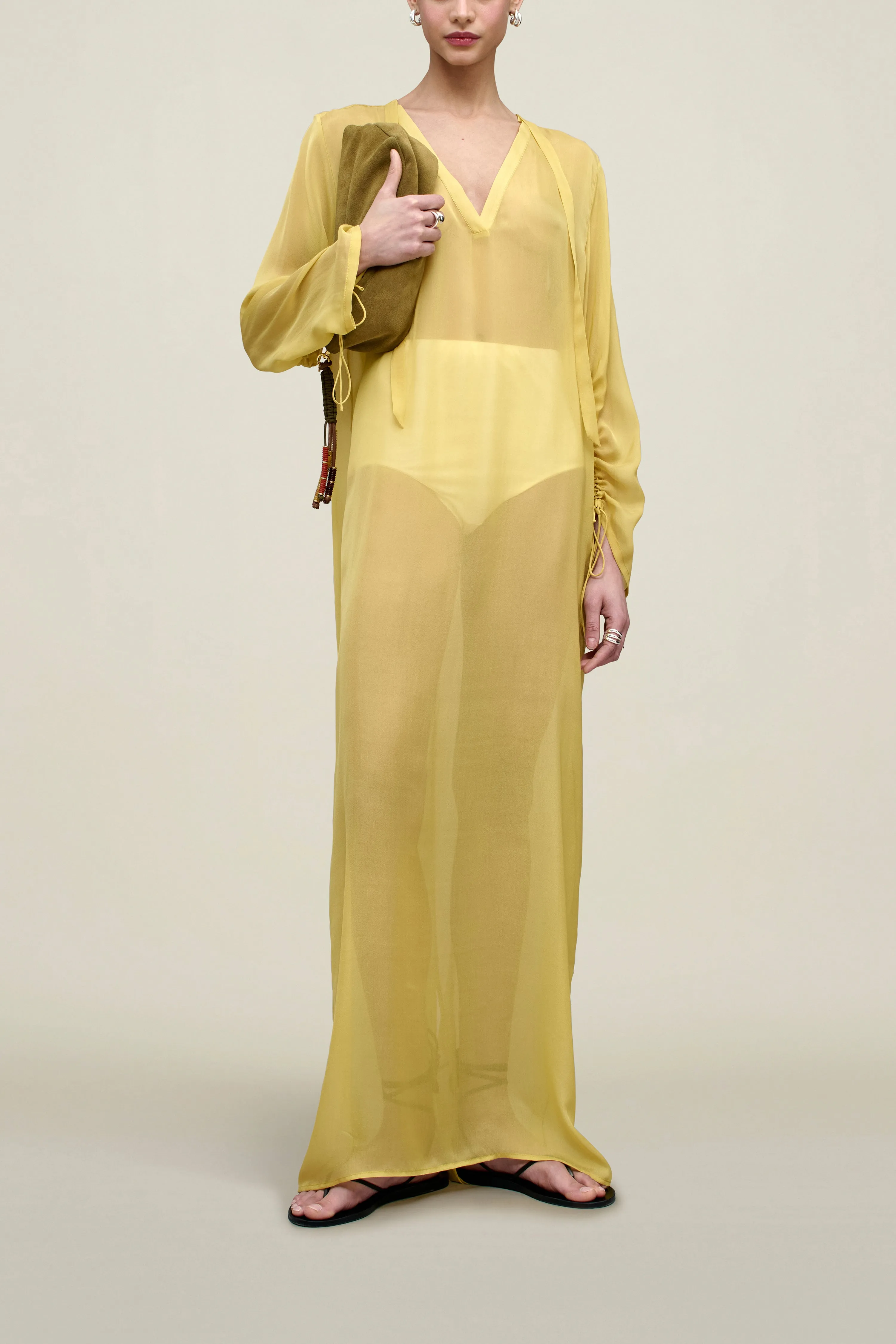 Tatum Dress in Silk Chiffon sold by Kall Meyer