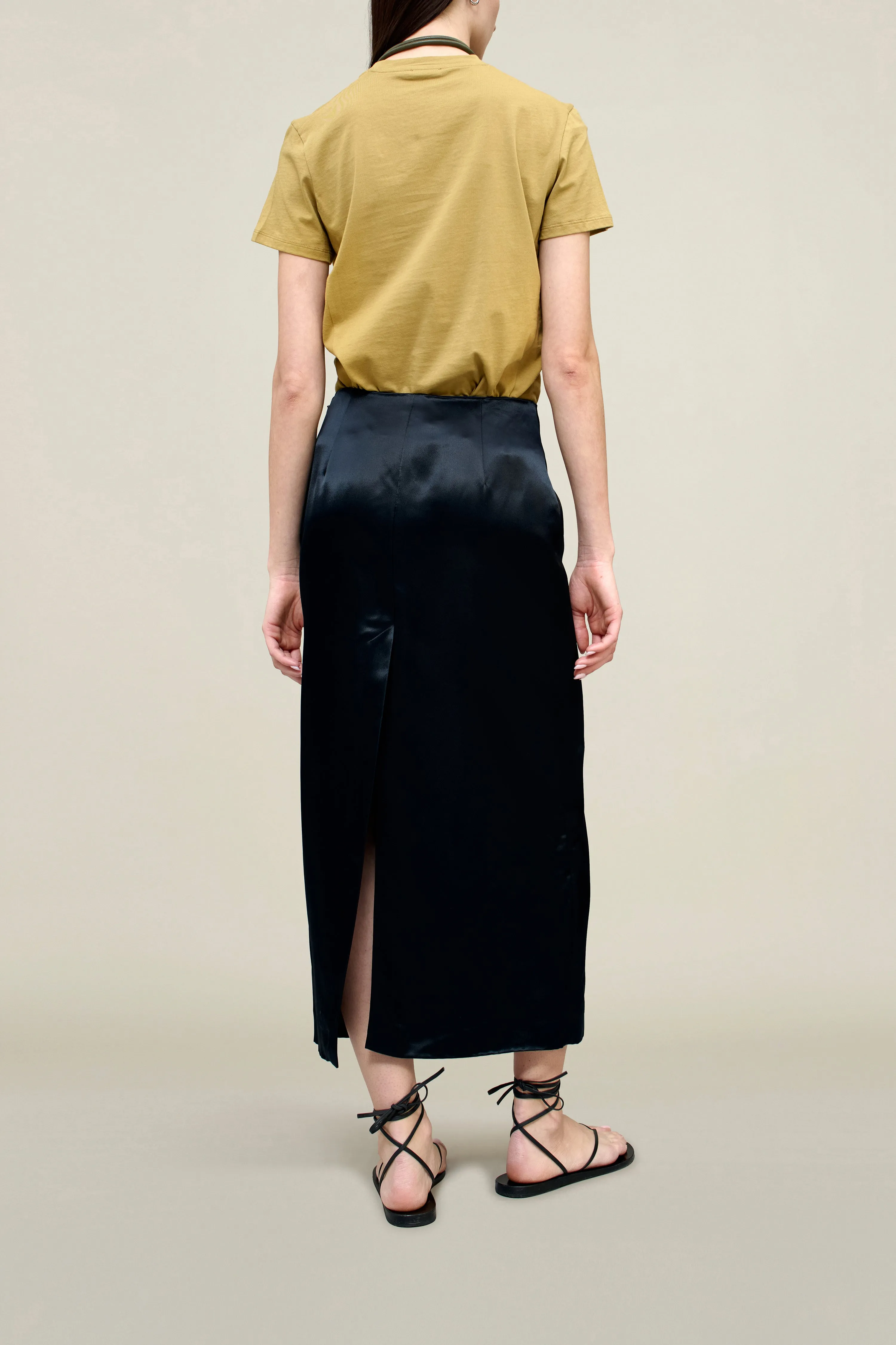 Emilee Pencil Skirt in Liquid Twill sold by Kall Meyer product image thumbnail 4