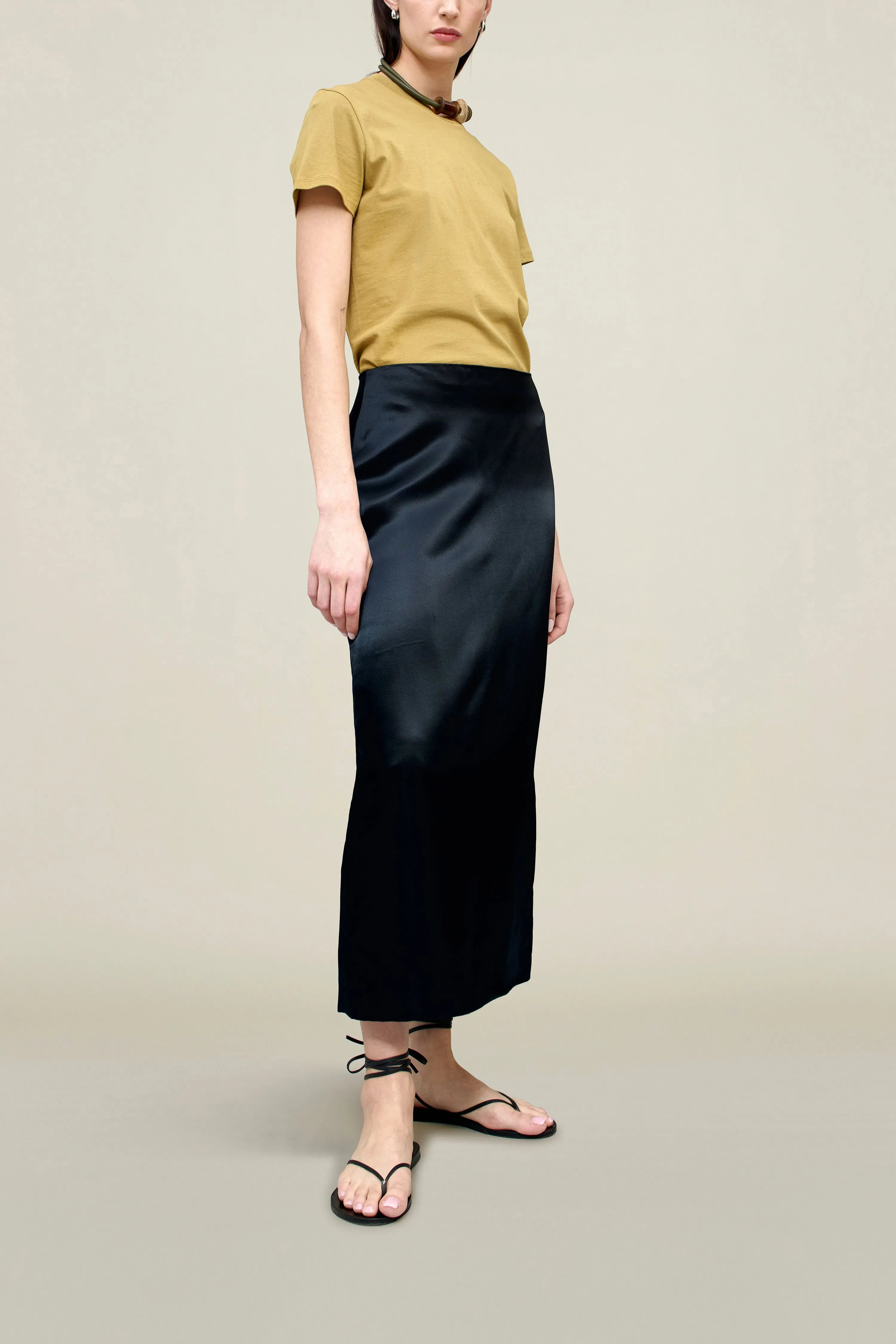 Emilee Pencil Skirt in Liquid Twill sold by Kall Meyer product image thumbnail 2