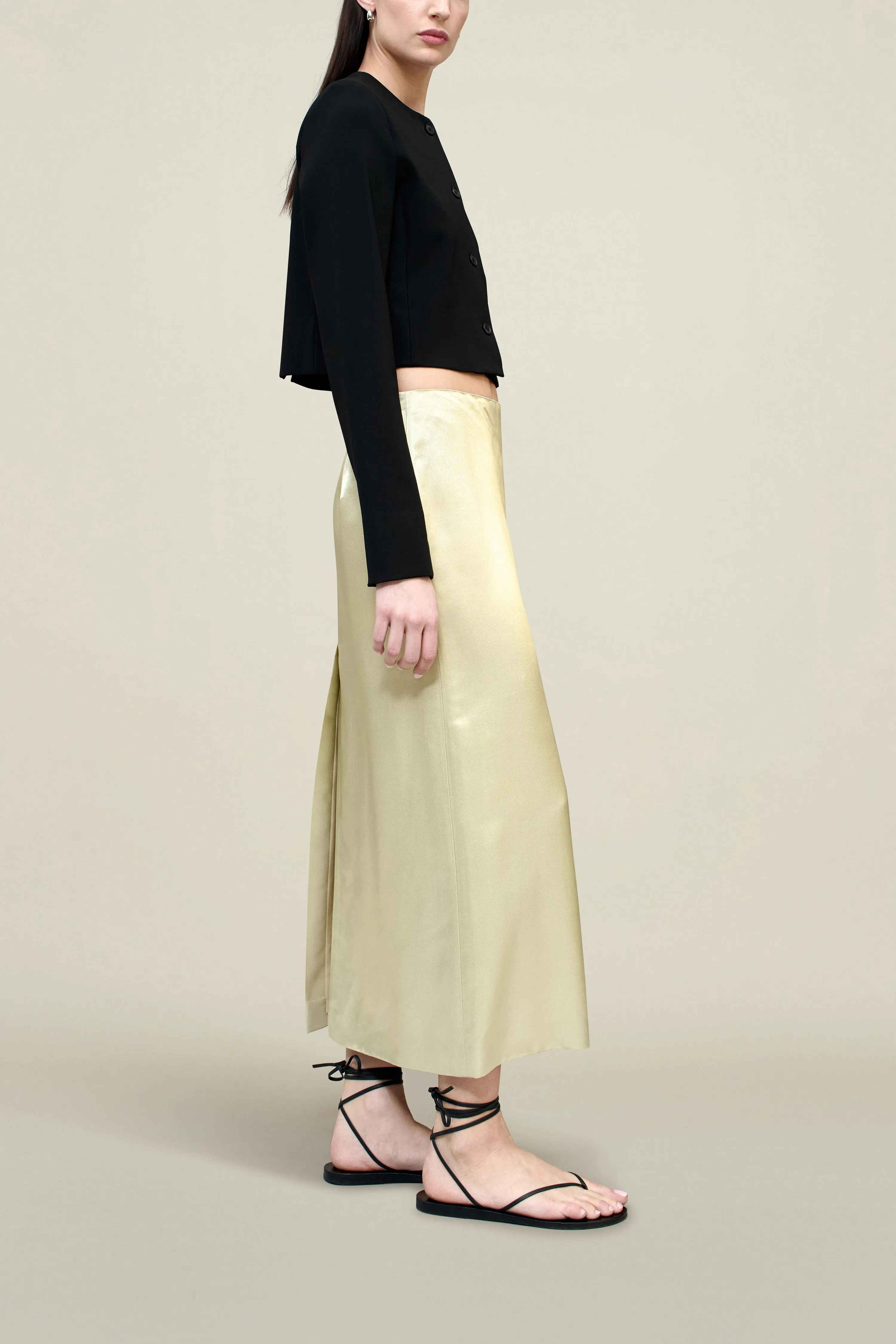 Emilee Pencil Skirt in Liquid Twill sold by Kall Meyer product image thumbnail 2