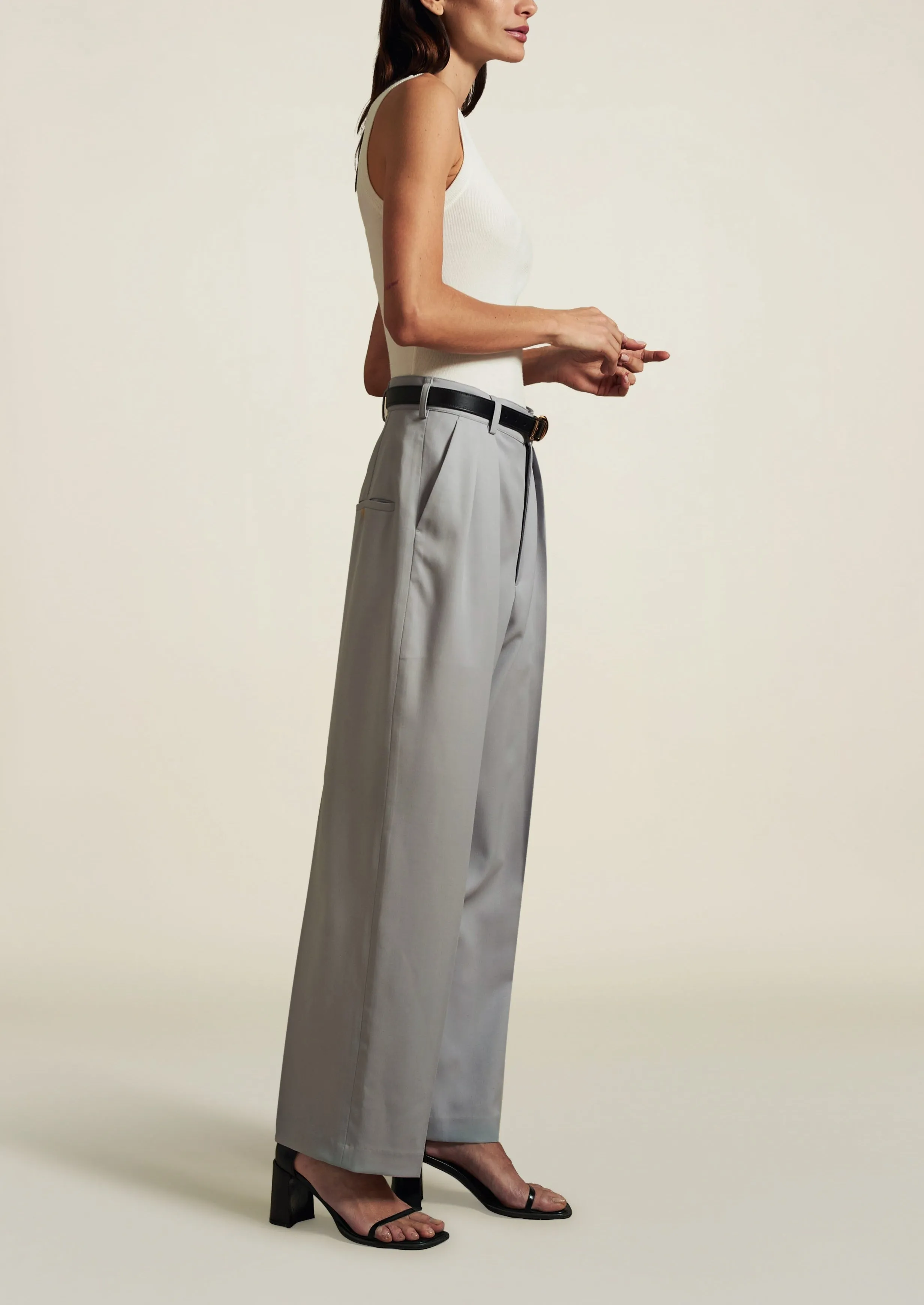 Ana Racer Tank in Viscose Linen sold by Kall Meyer product image thumbnail 4