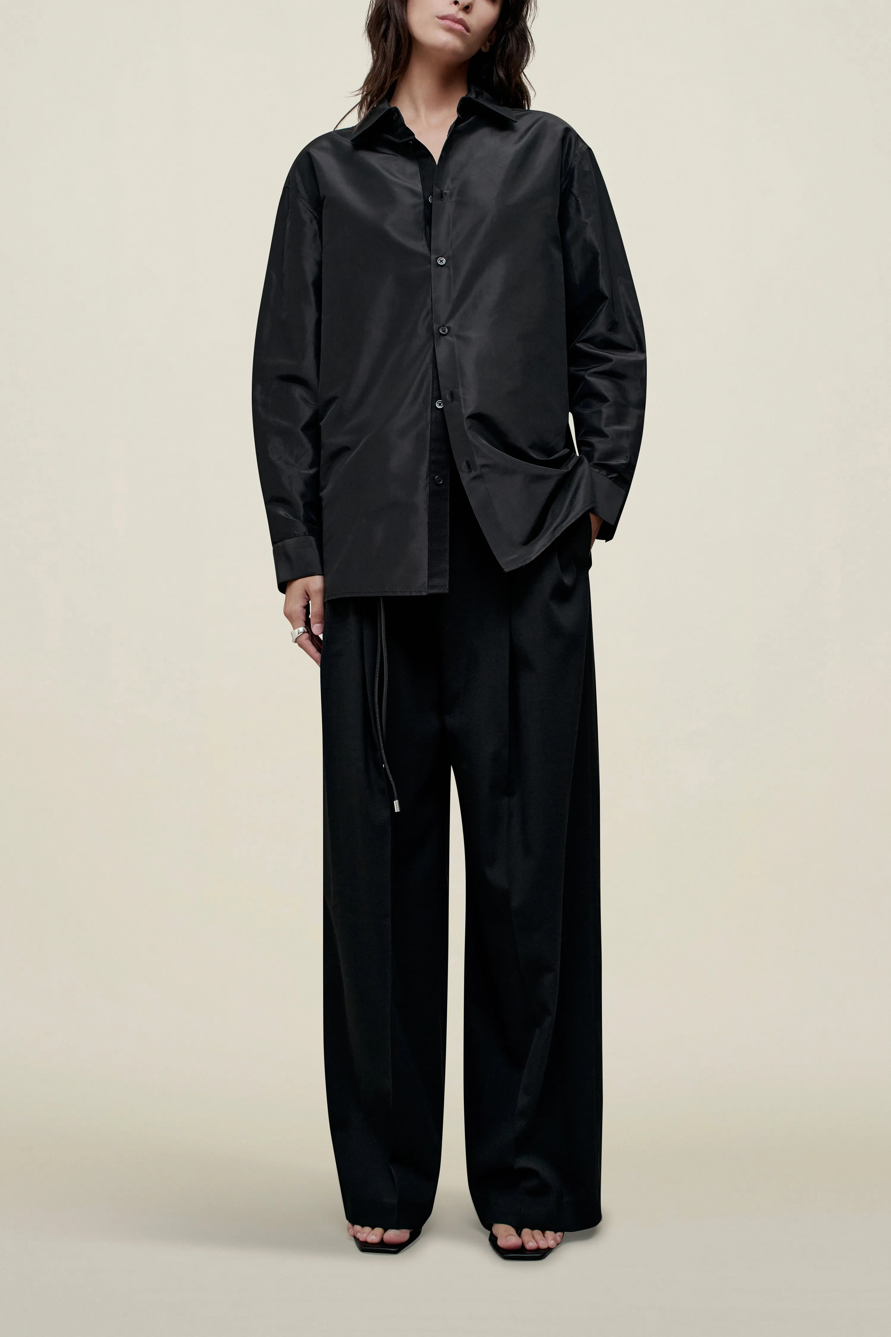 Signature Button Down in Silk Taffeta sold by Kall Meyer product image thumbnail 2