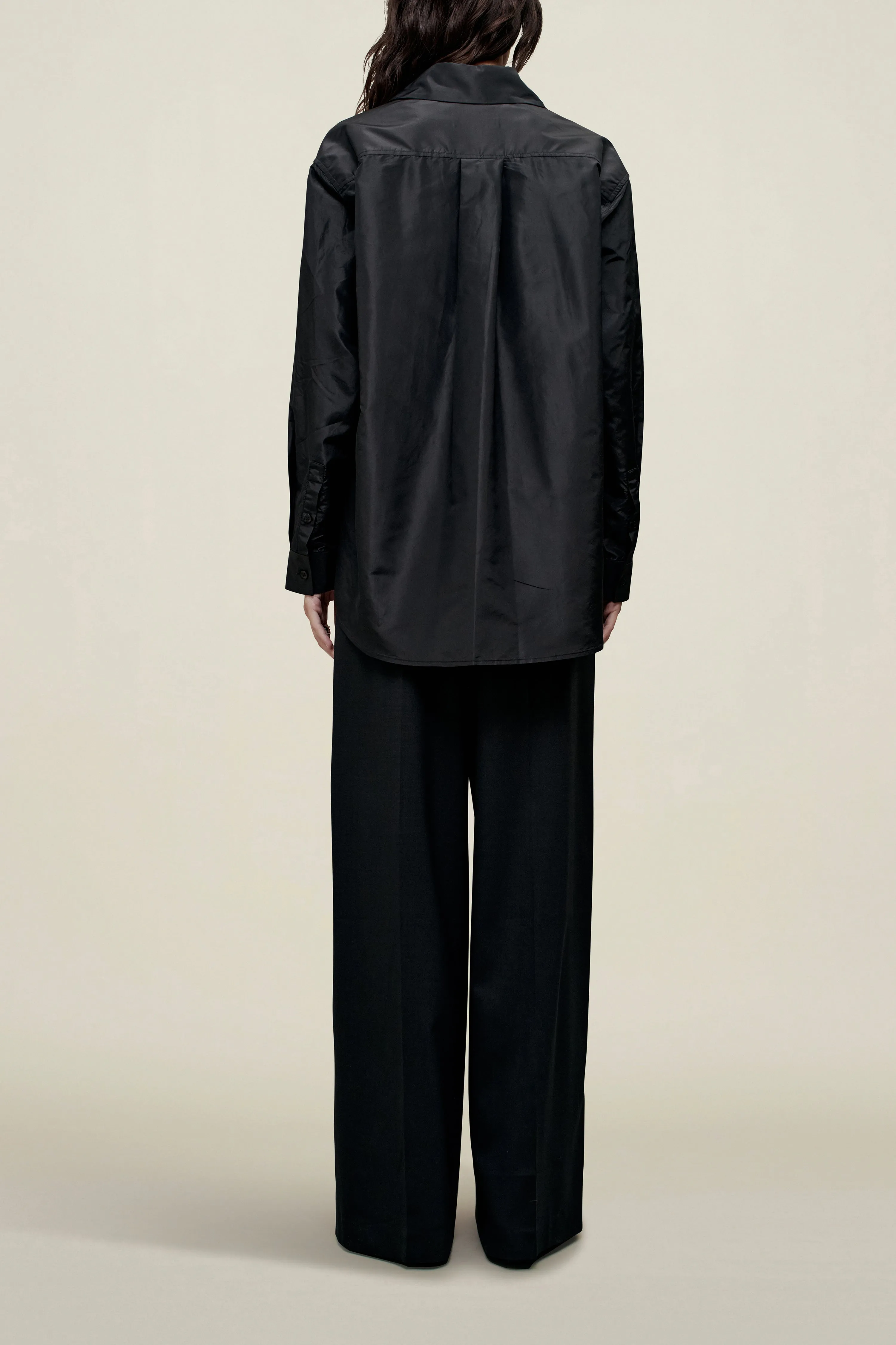 Signature Button Down in Silk Taffeta sold by Kall Meyer product image thumbnail 4