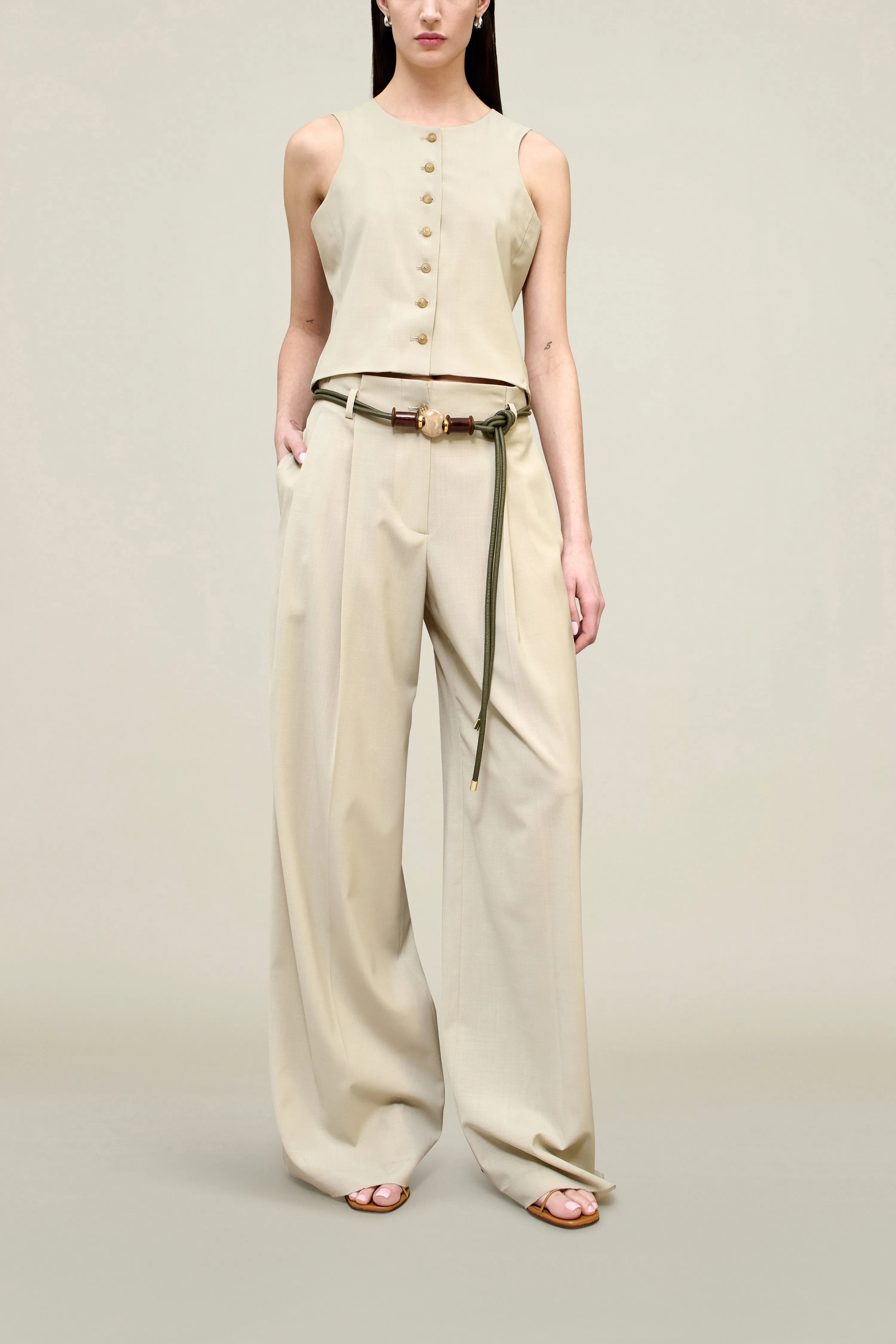 Percie Trouser in Paperweight Wool sold by Kall Meyer product image thumbnail 4