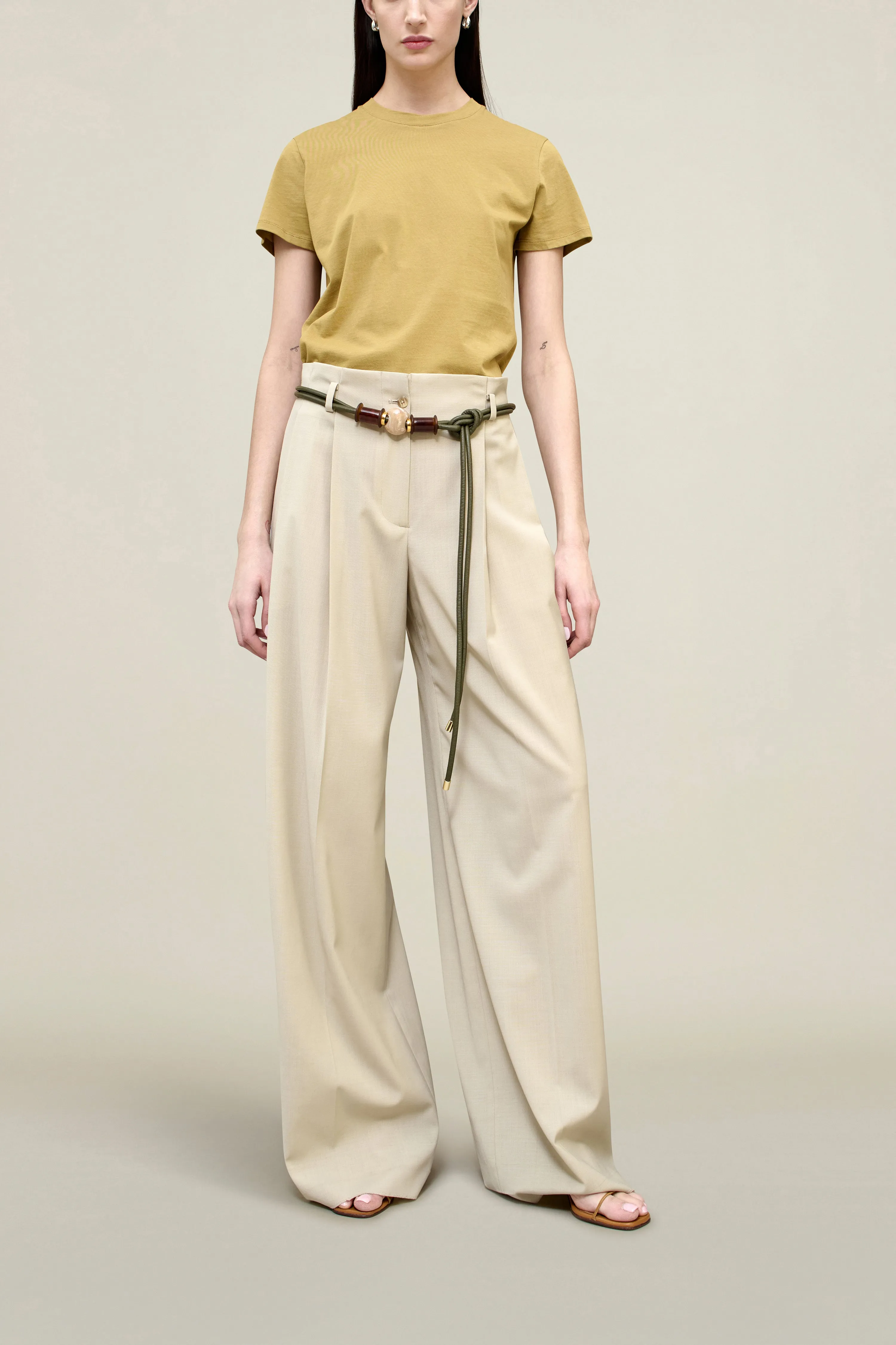 Percie Trouser in Paperweight Wool sold by Kall Meyer