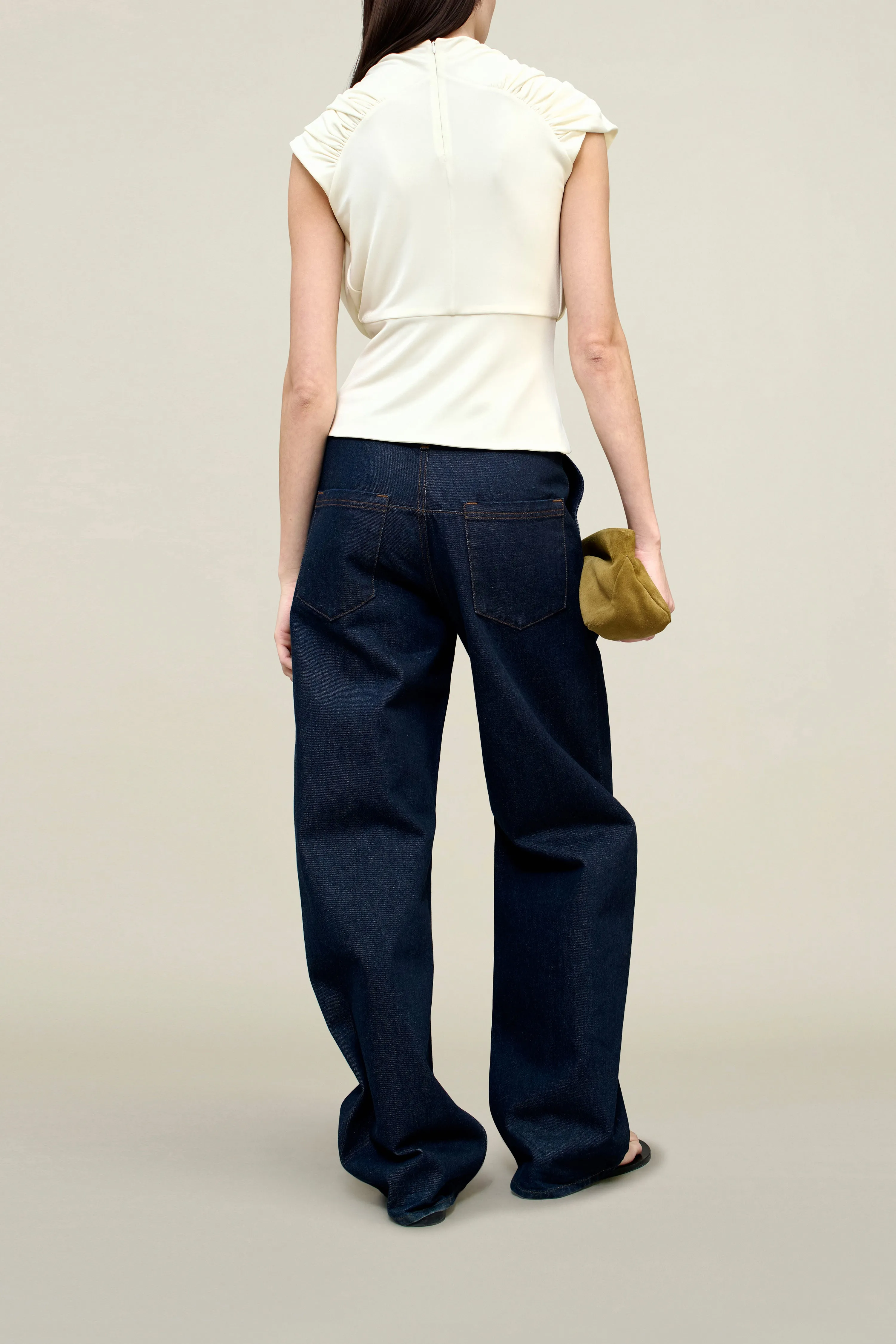 Jocelyn Draped Top in Slinky Jersey sold by Kall Meyer product image thumbnail 4