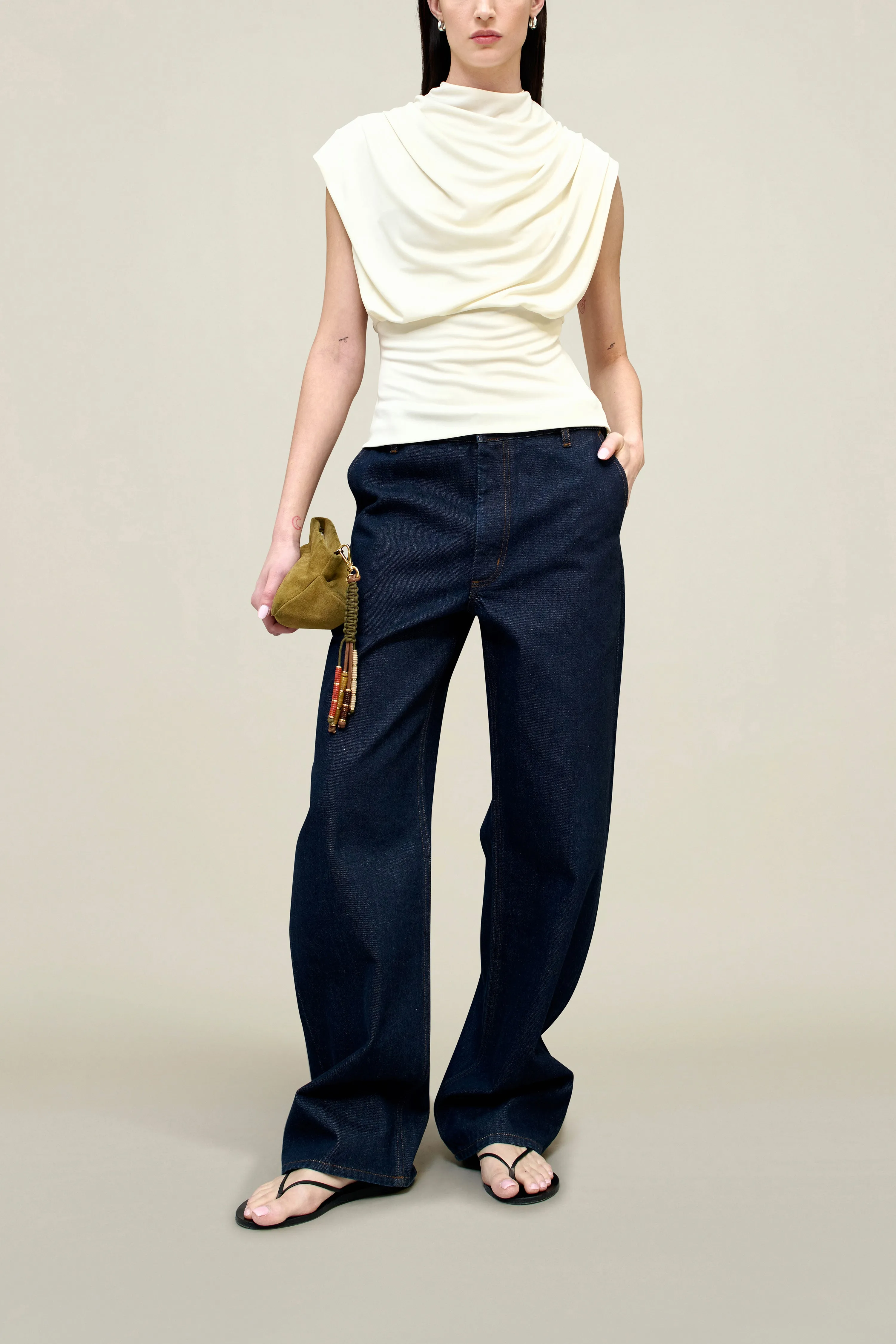 Jocelyn Draped Top in Slinky Jersey sold by Kall Meyer product image thumbnail 2