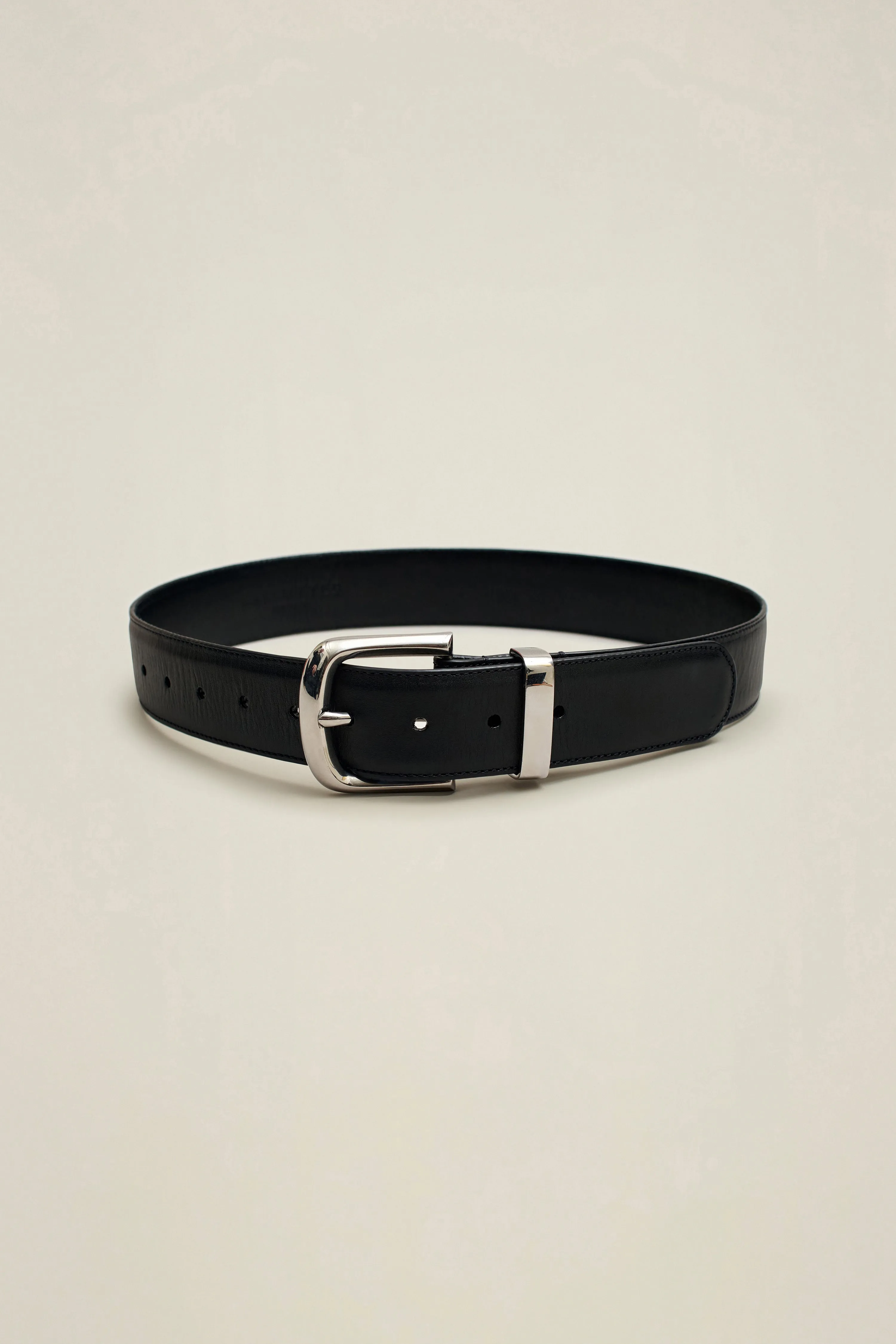 Johnson Belt in Black and Silver sold by Kall Meyer