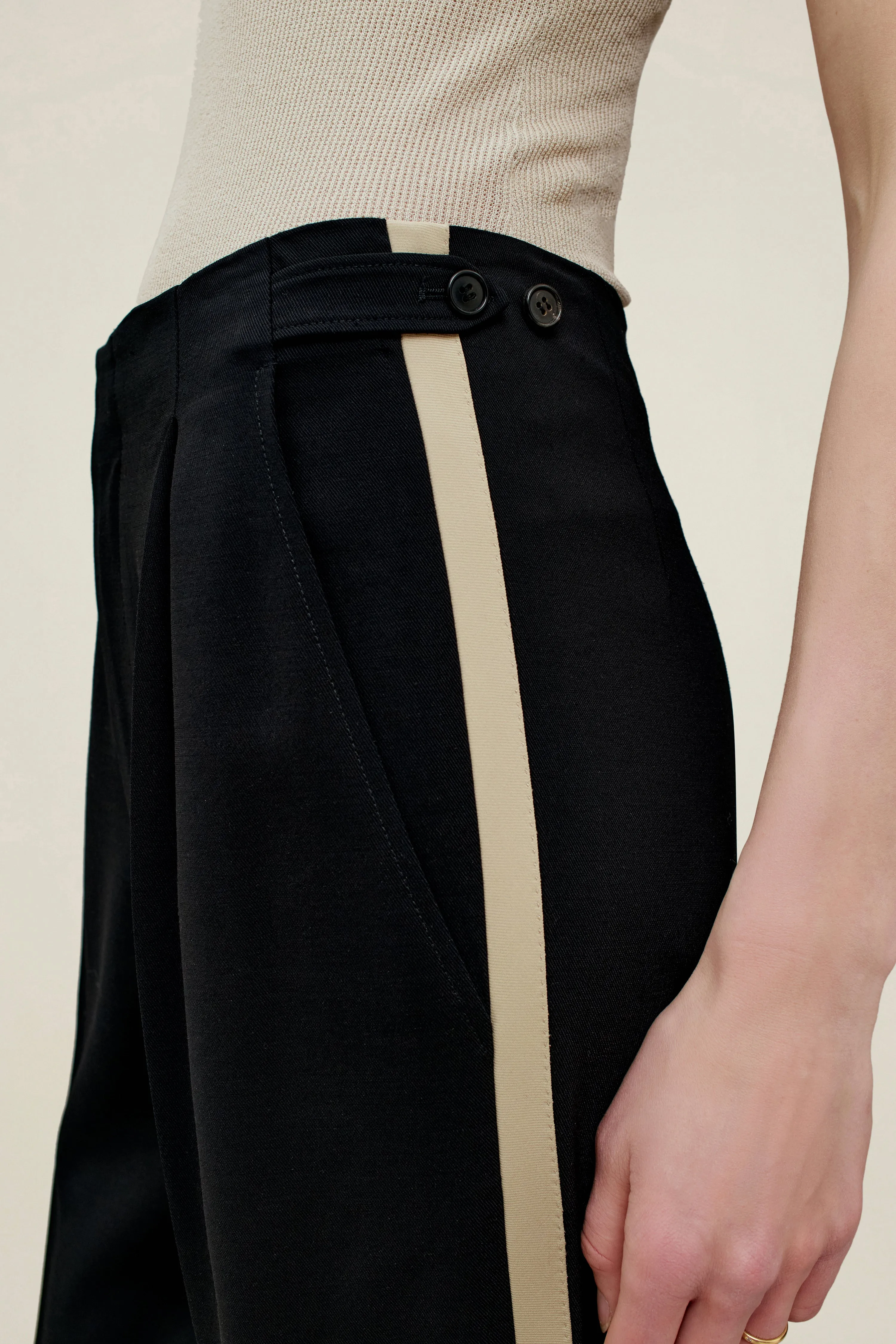 Phoebe Tuxedo Trouser in Wool Combo sold by Kall Meyer product image thumbnail 5