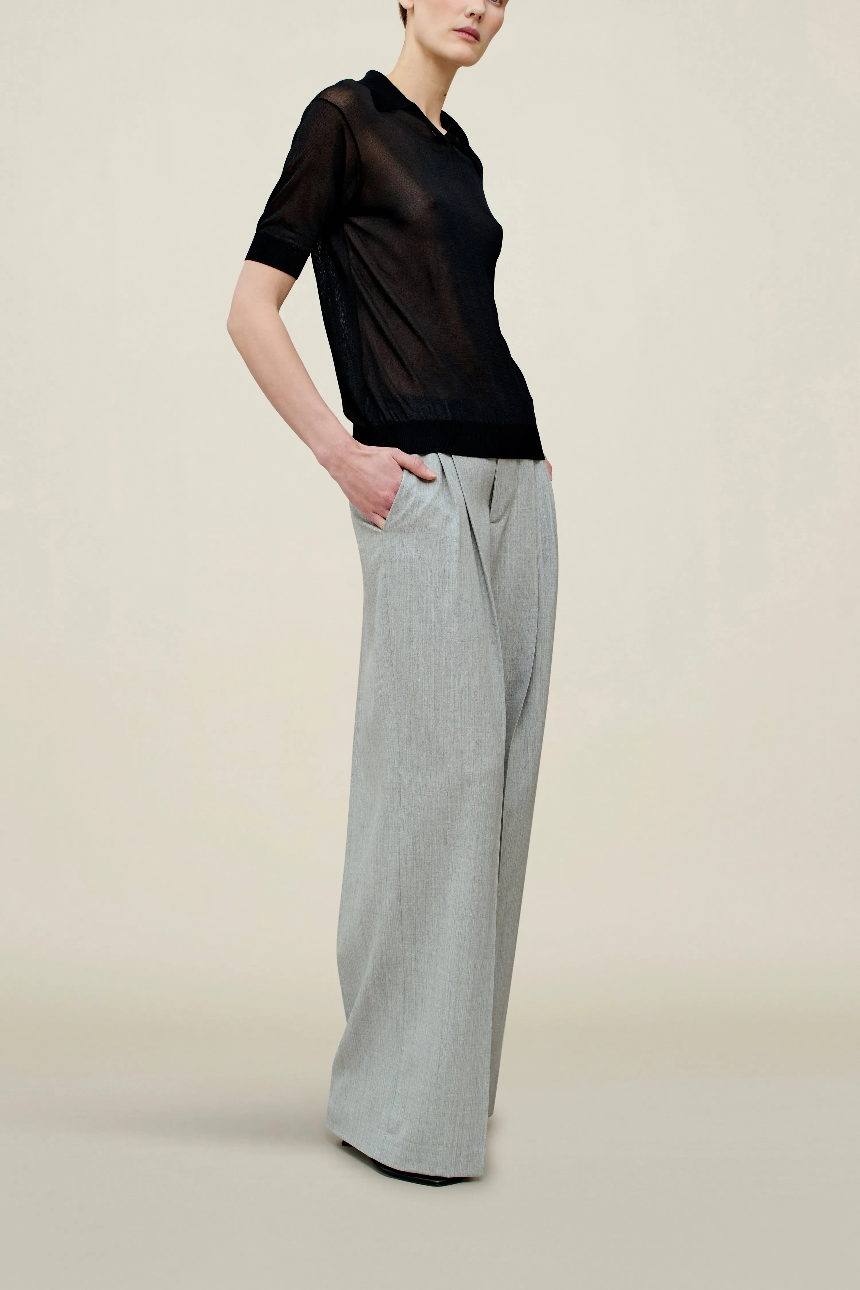 Eleanor Polo in Matte Viscose sold by Kall Meyer product image thumbnail 3