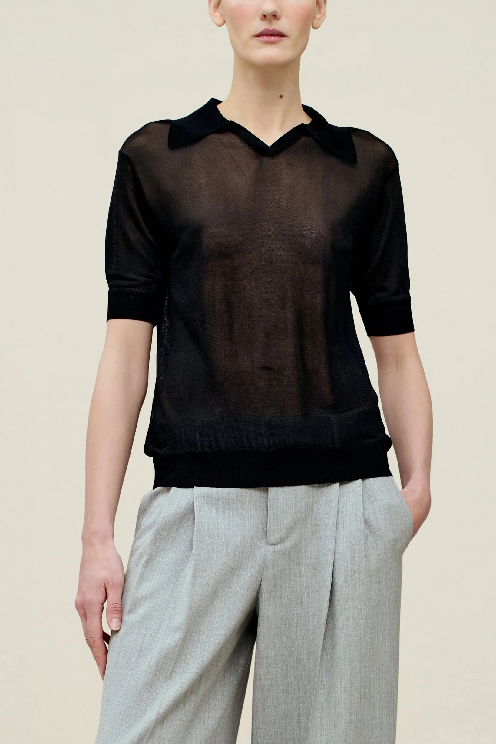 Eleanor Polo in Matte Viscose sold by Kall Meyer