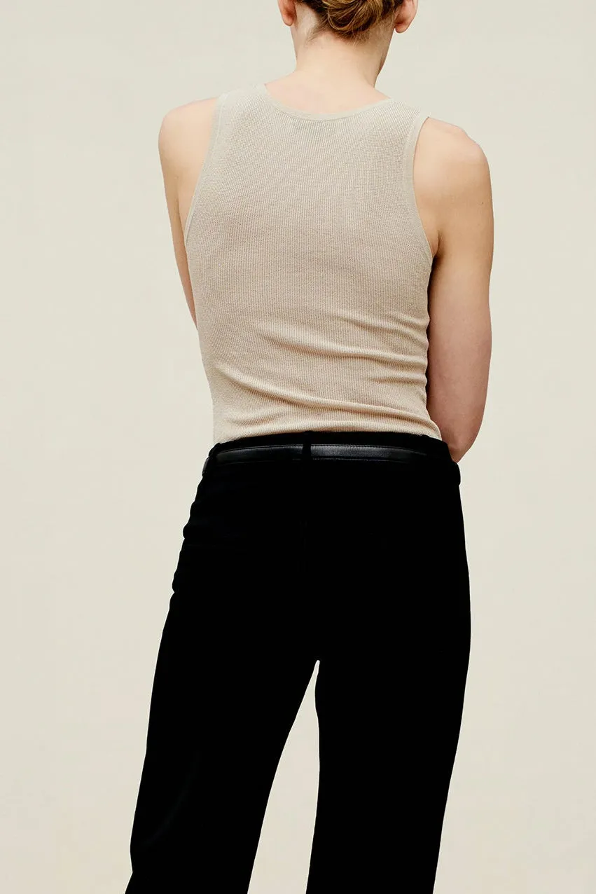 Este Racer Tank in Linen Viscose sold by Kall Meyer product image thumbnail 4