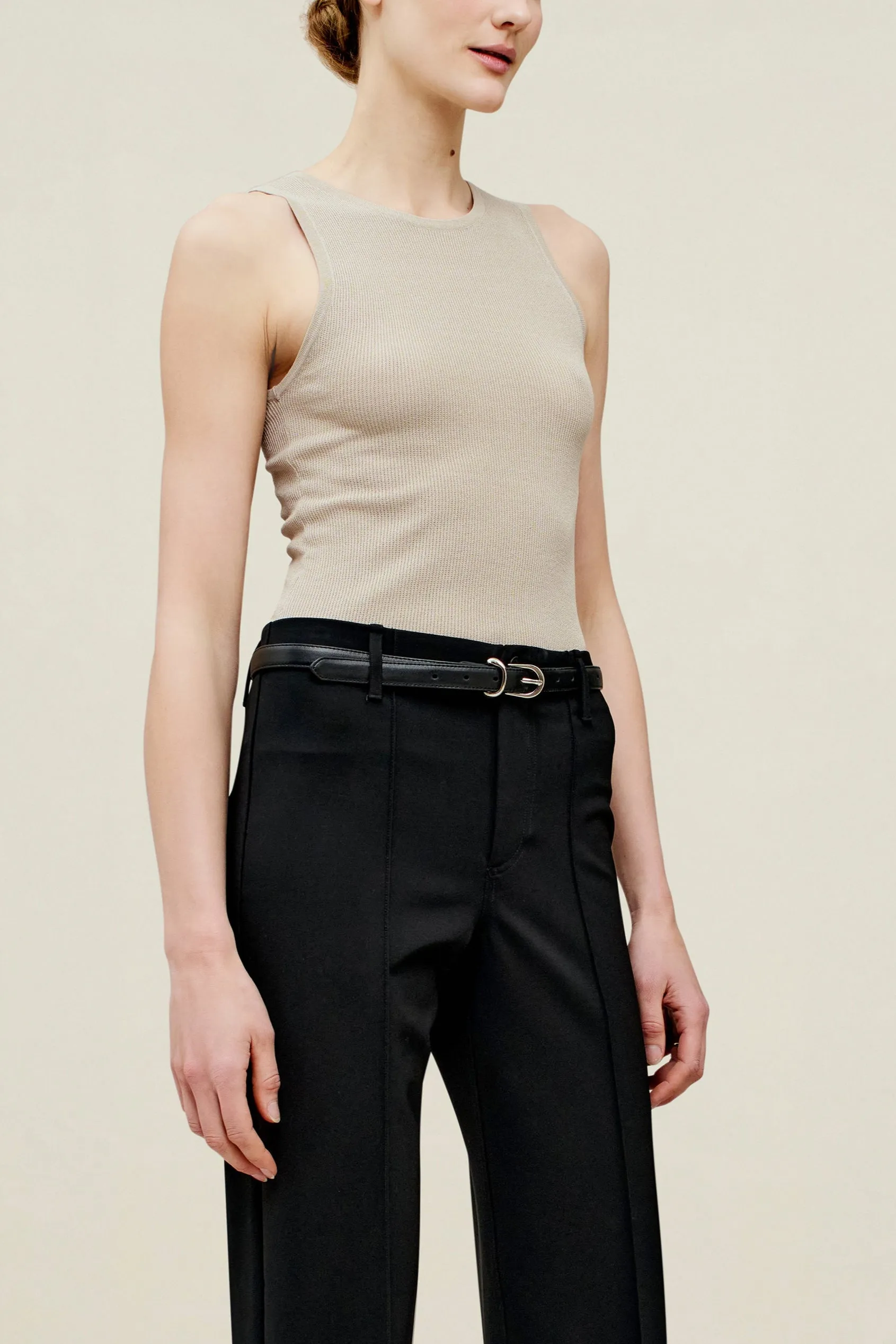 Este Racer Tank in Linen Viscose sold by Kall Meyer product image thumbnail 2