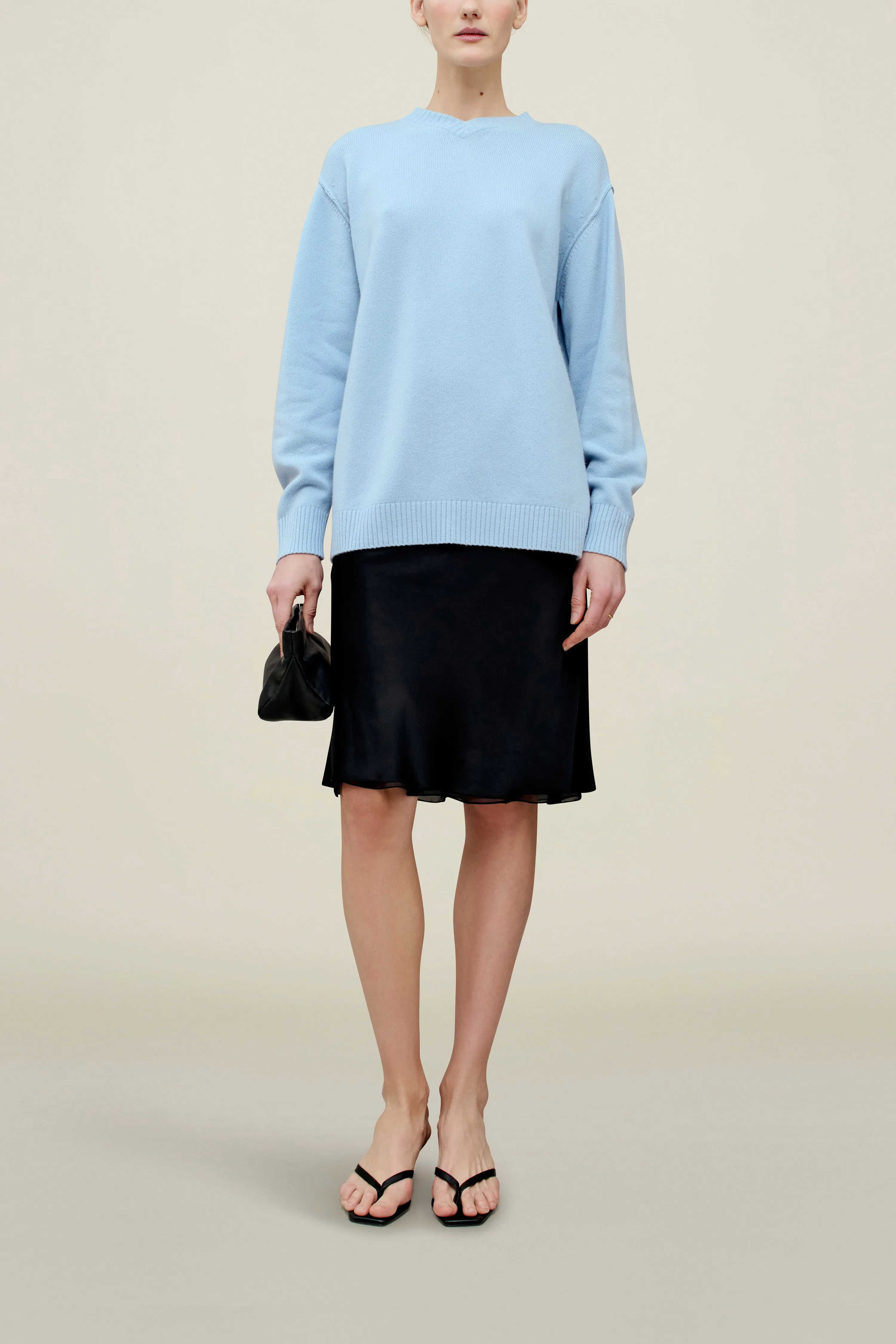 Lena Cashmere V-Neck in Cashmere Blend sold by Kall Meyer product image thumbnail 2