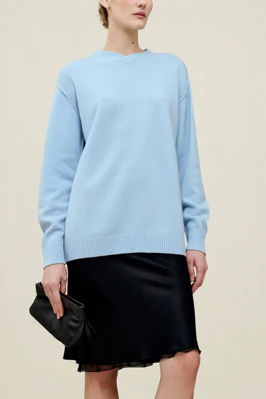 Lena Cashmere V-Neck in Cashmere Blend sold by Kall Meyer