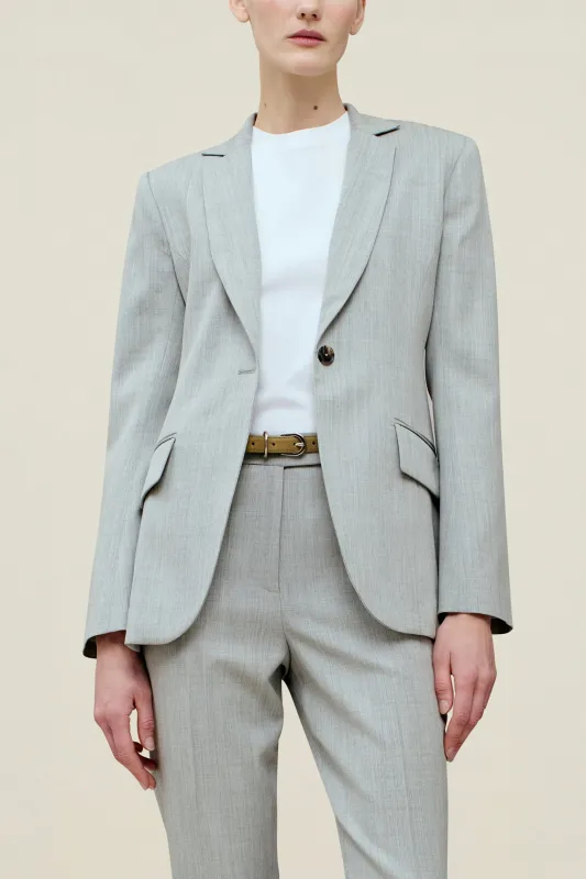 Raquel Single Breasted Blazer in Tropical Wool made by Kall Meyer