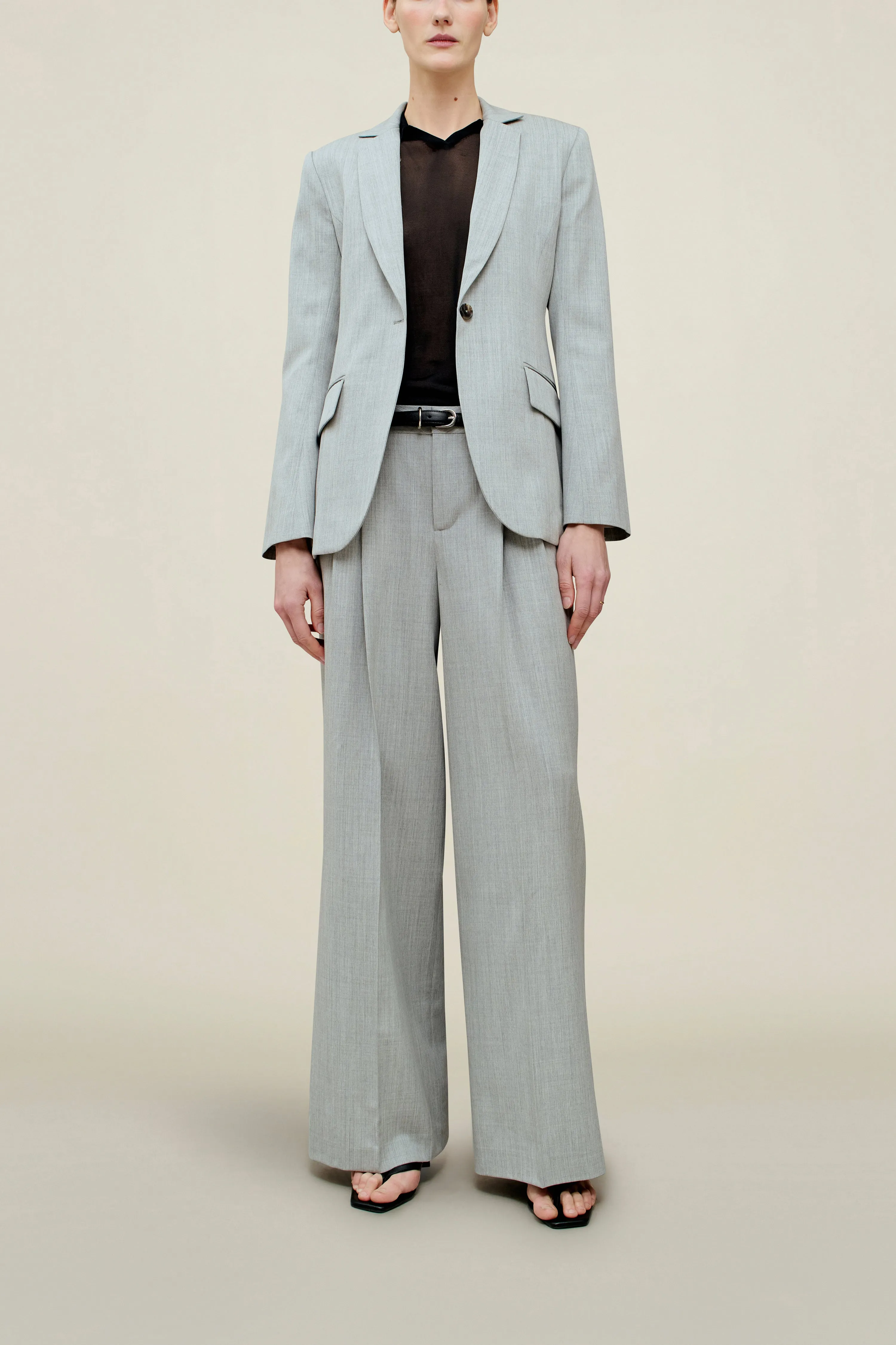 Roxana Low-Rise Trouser in Tropical Wool sold by Kall Meyer product image thumbnail 3