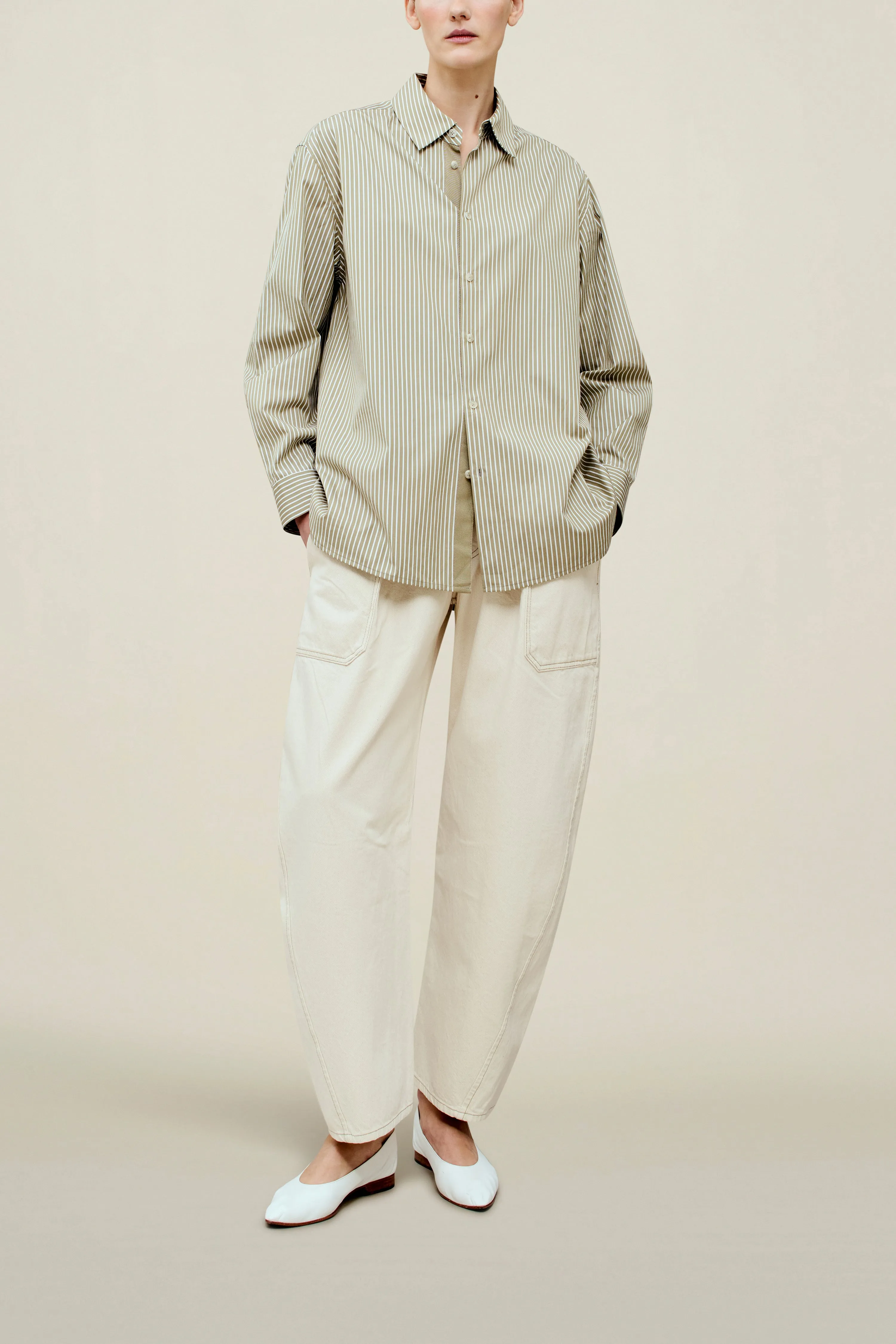 Signature Button Down in Cotton Poplin sold by Kall Meyer product image thumbnail 3