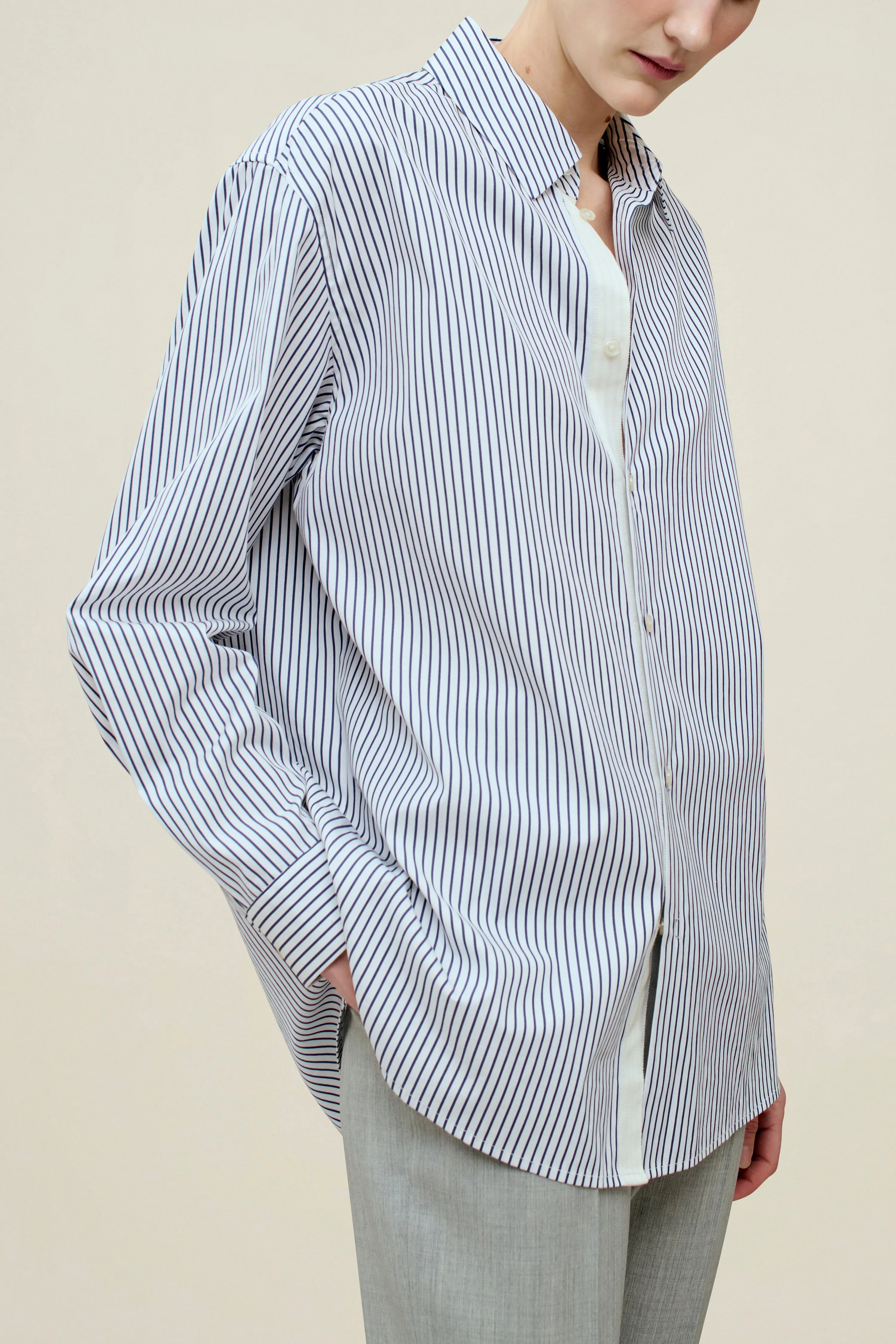 Signature Button Down in Cotton Poplin sold by Kall Meyer product image thumbnail 3