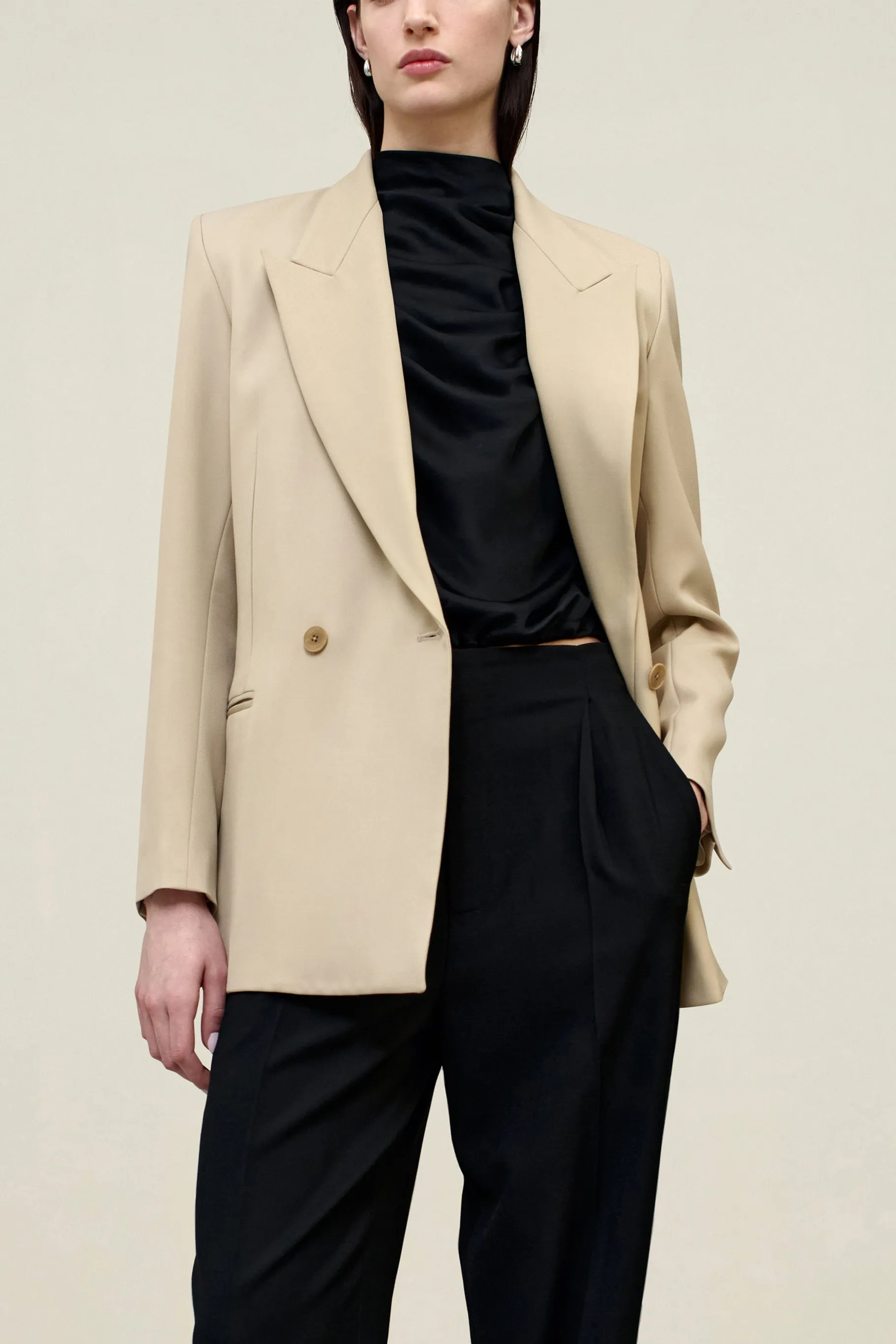 Emilio Tuxedo Blazer in Wool Twill sold by Kall Meyer