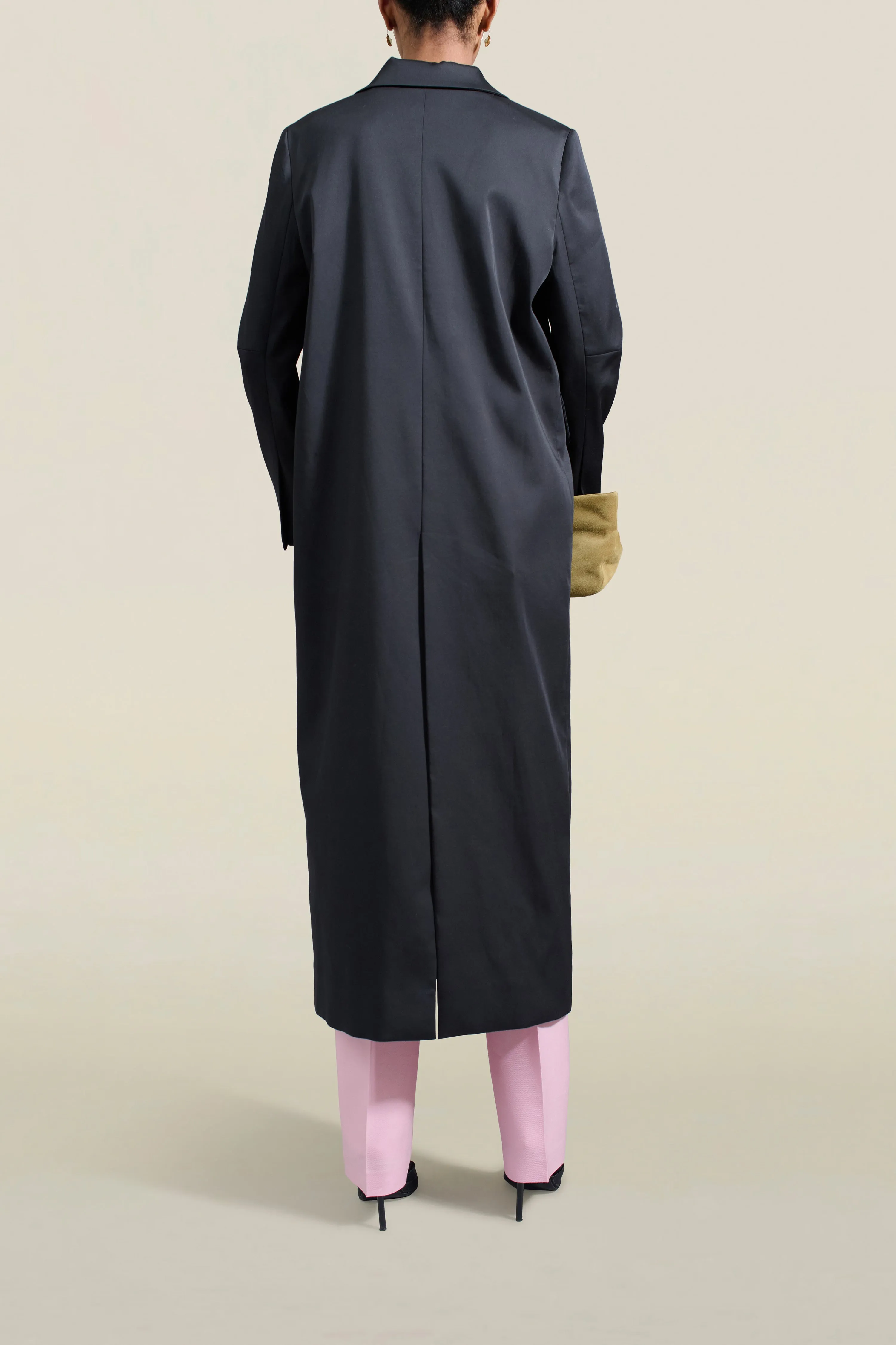 Alexa Coat in Black Summer Mikado sold by Kall Meyer product image thumbnail 4