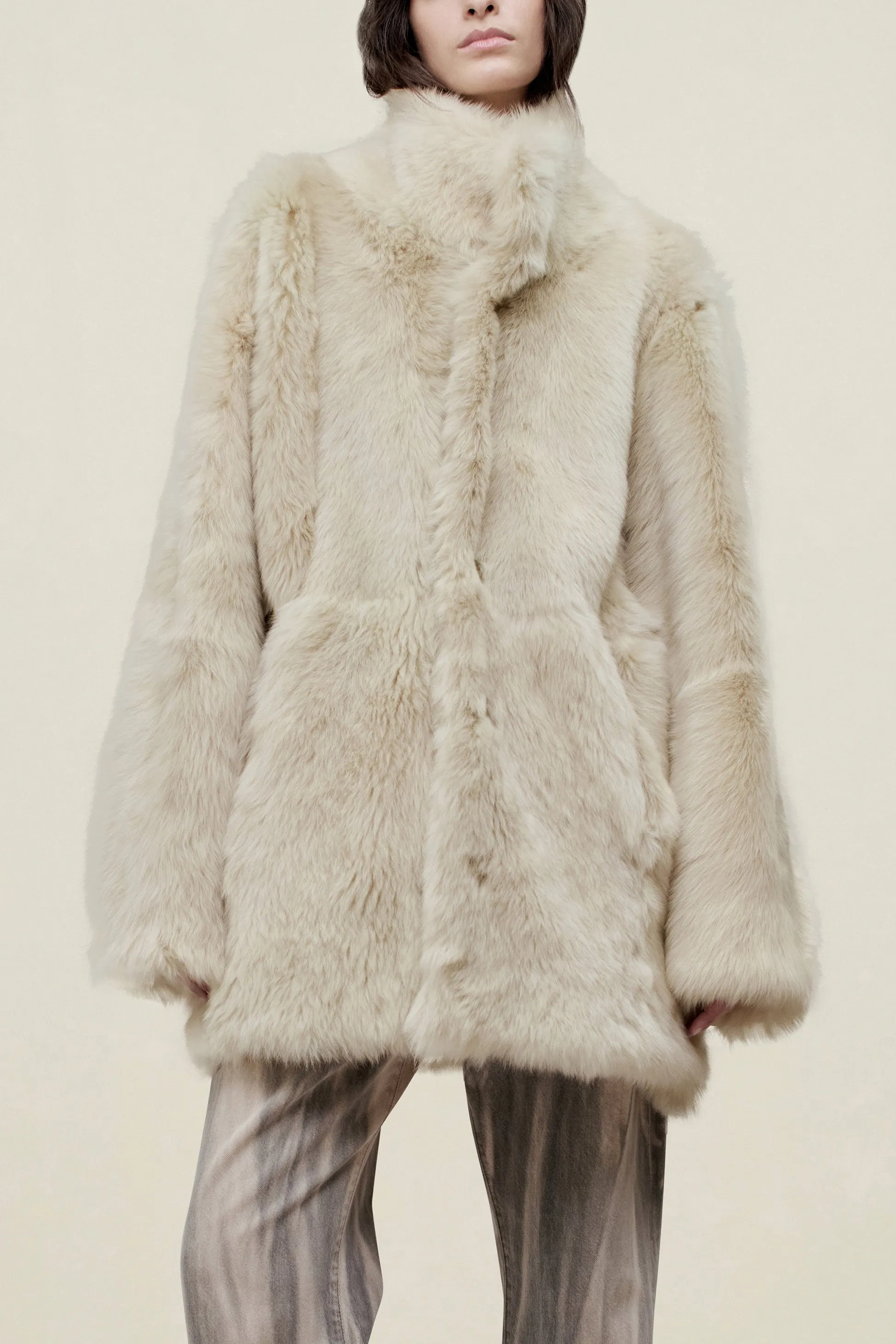 Donna Car Coat in Shearling sold by Kall Meyer product image thumbnail 2
