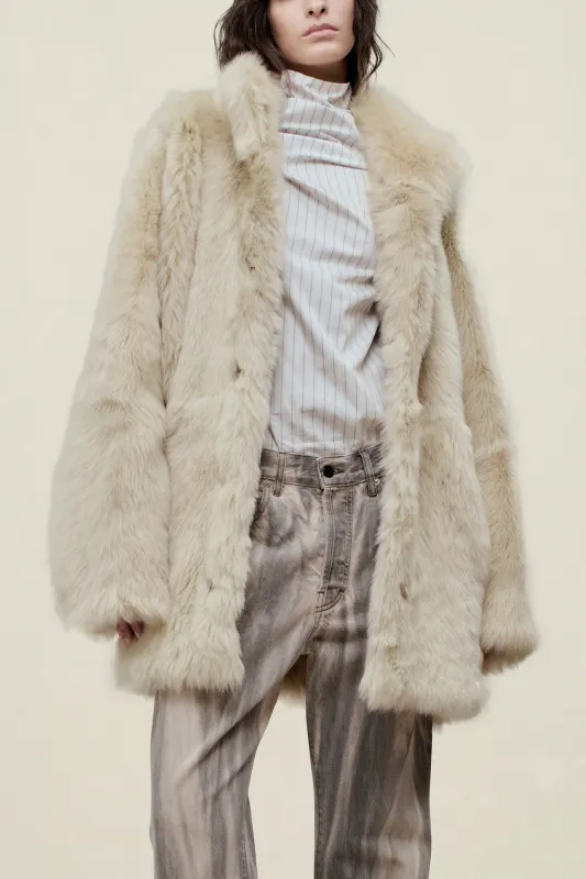 Donna Car Coat in Shearling sold by Kall Meyer