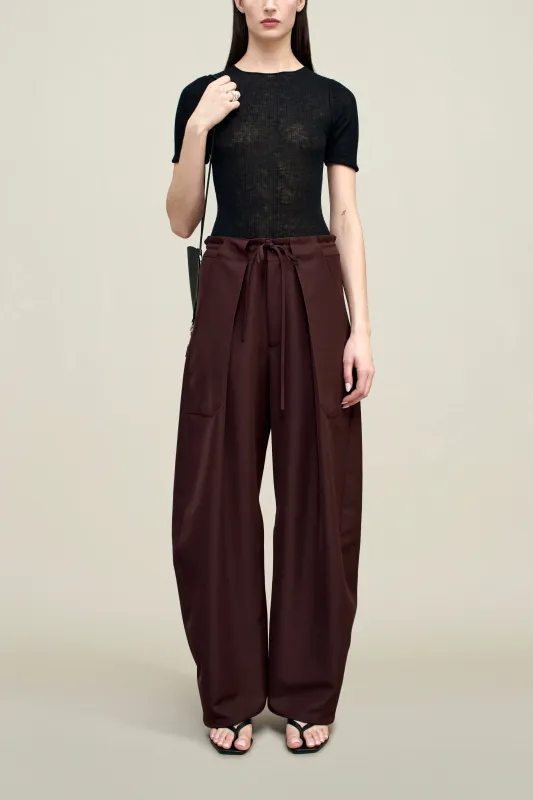 Clemence Pant in Gazar Suiting sold by Kall Meyer