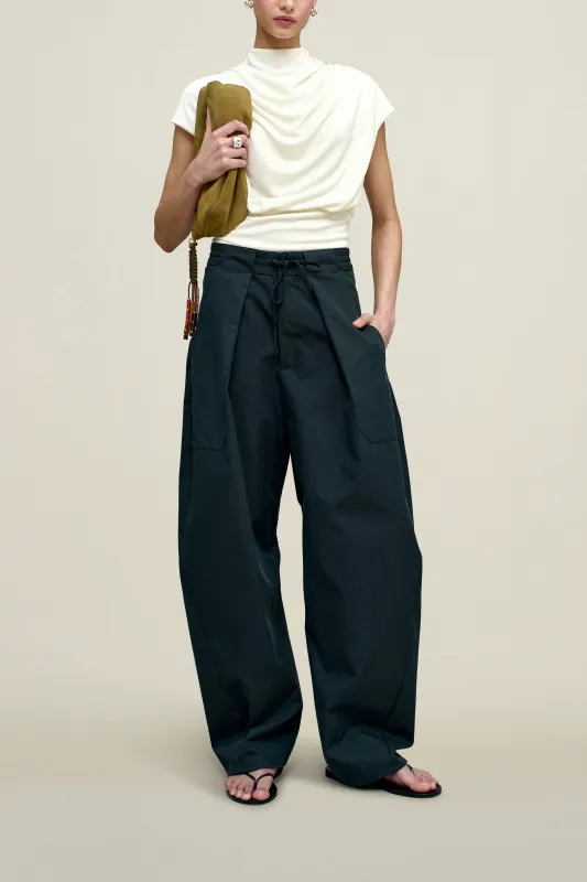 Clemence Pant in Compact Cotton sold by Kall Meyer