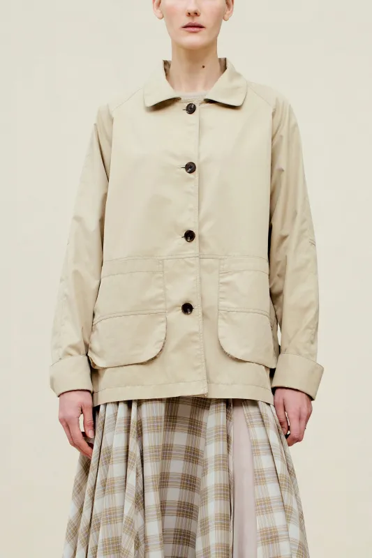 Lottie Field Jacket in Compact Cotton made by Kall Meyer