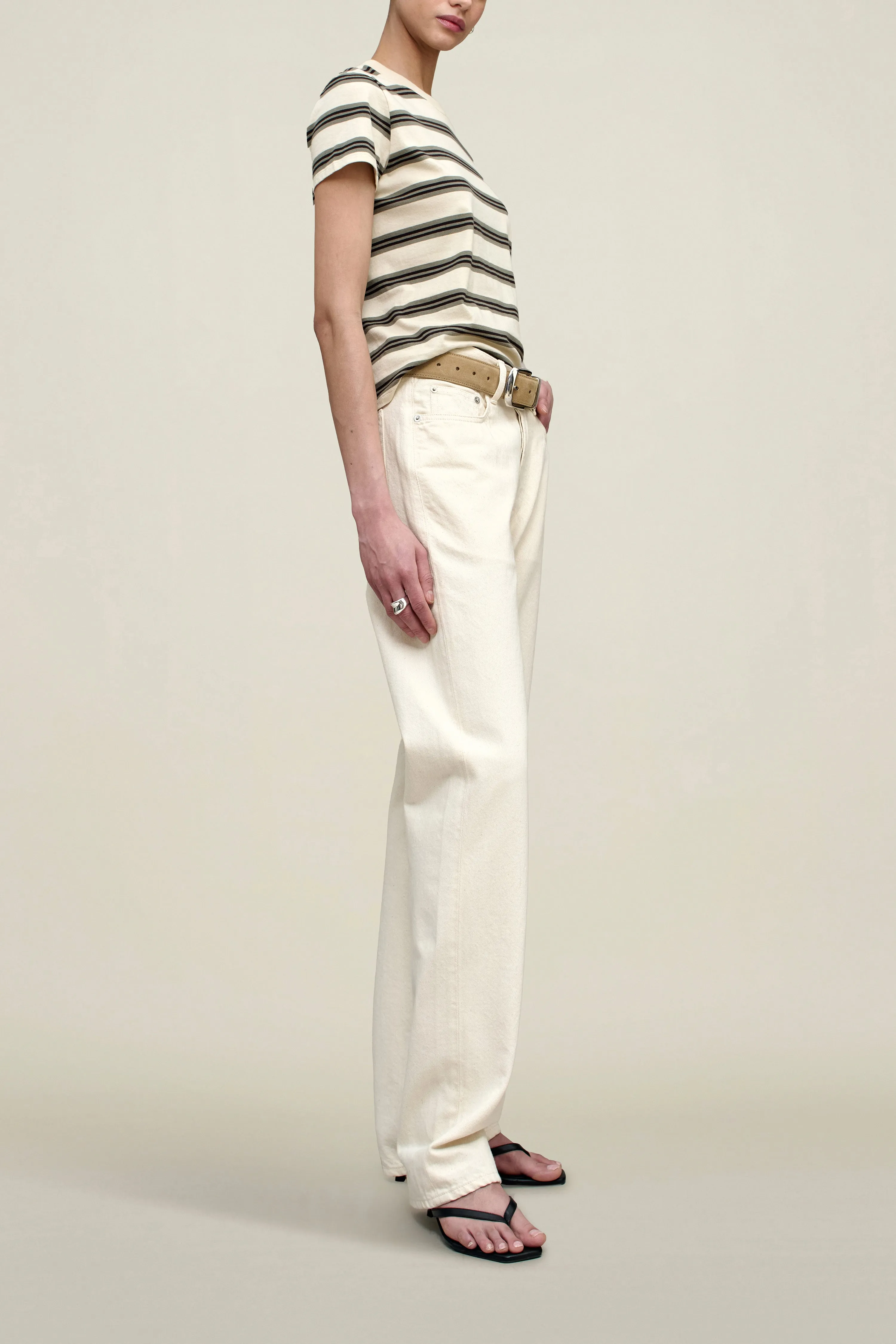 Kenzie T-Shirt in Mink Stripe sold by Kall Meyer product image thumbnail 4