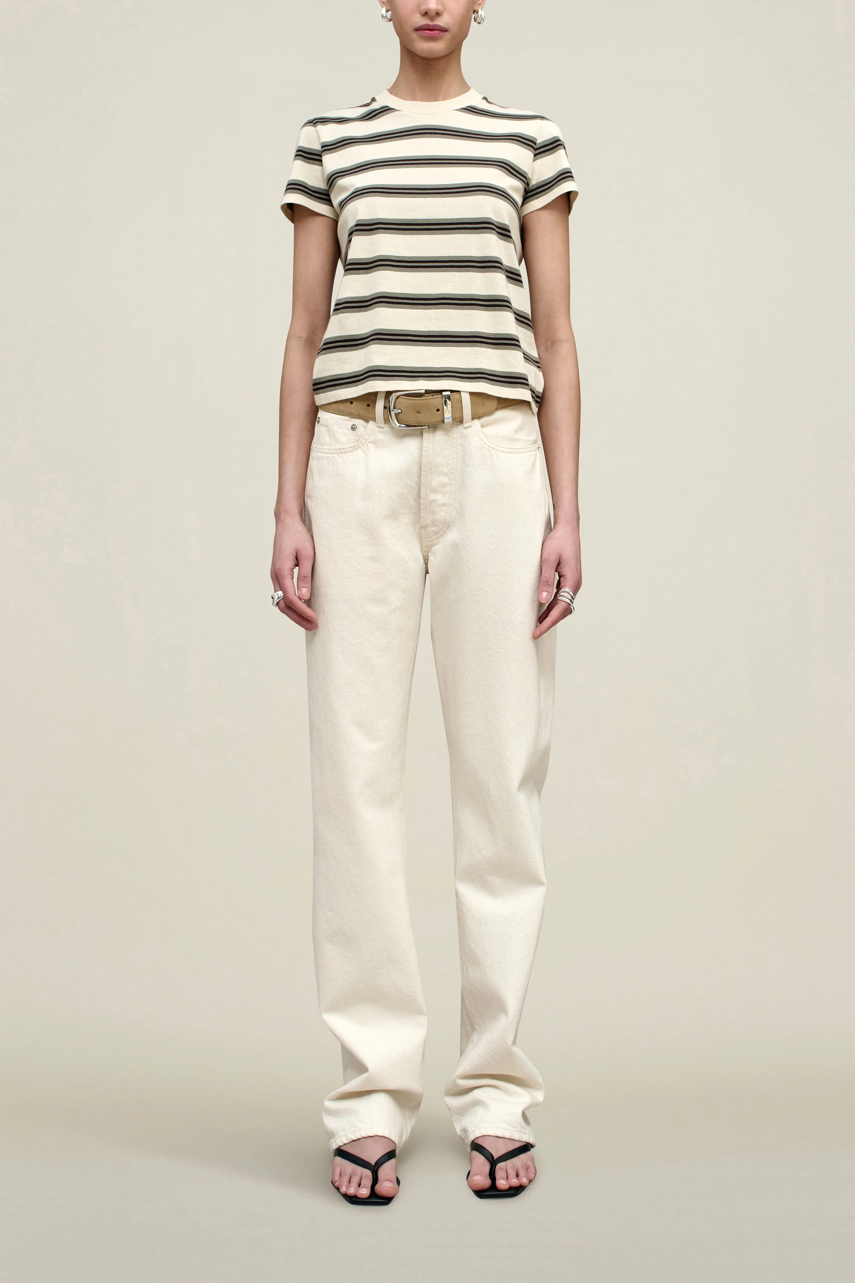 Kenzie T-Shirt in Mink Stripe sold by Kall Meyer product image thumbnail 3
