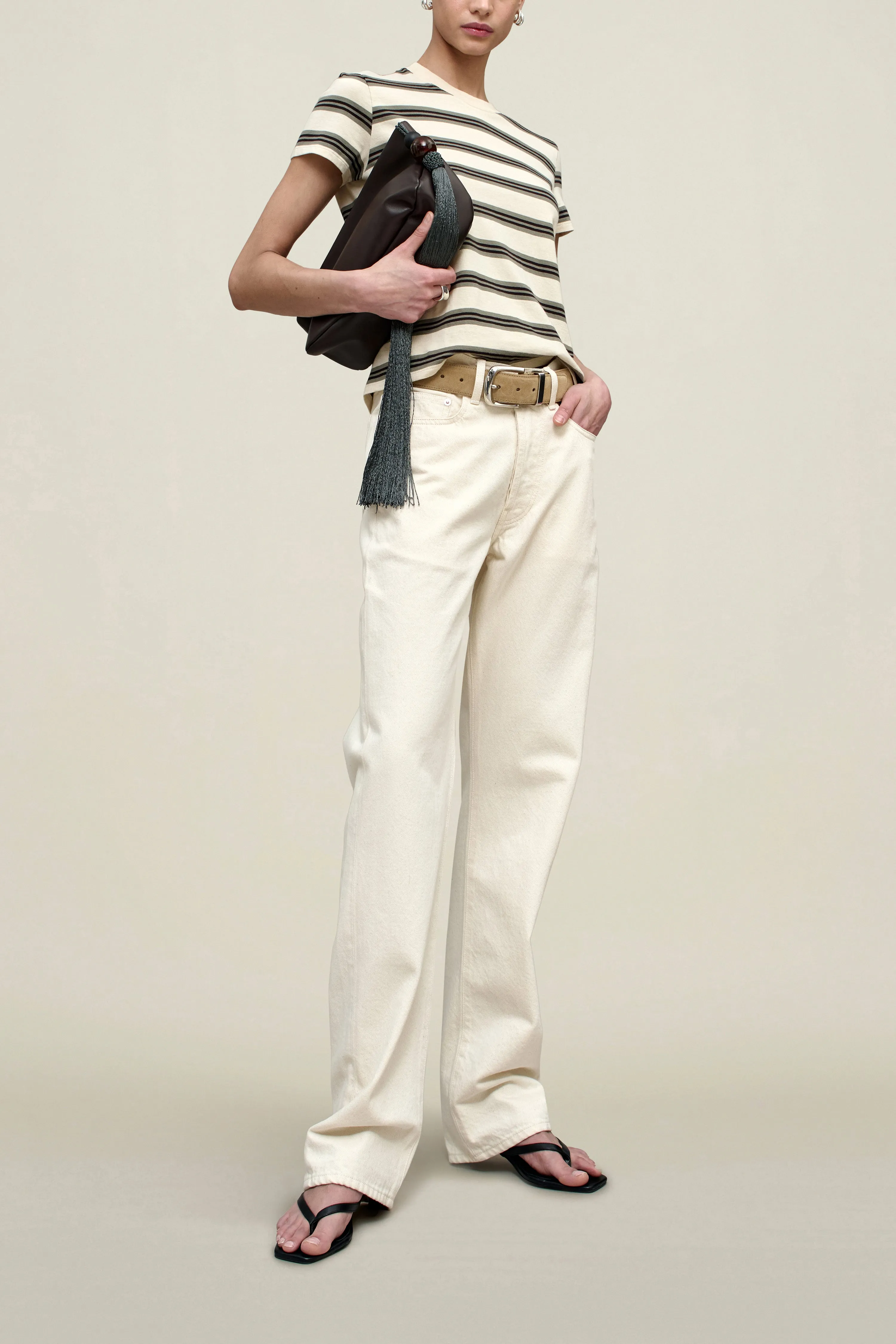 Kenzie T-Shirt in Mink Stripe sold by Kall Meyer product image thumbnail 2