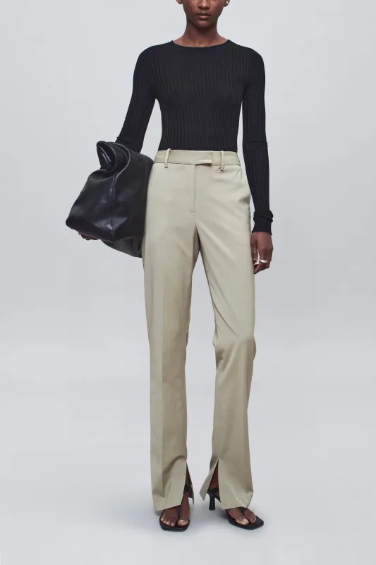 Charlie Long Trouser in Paperweight Wool made by Kall Meyer