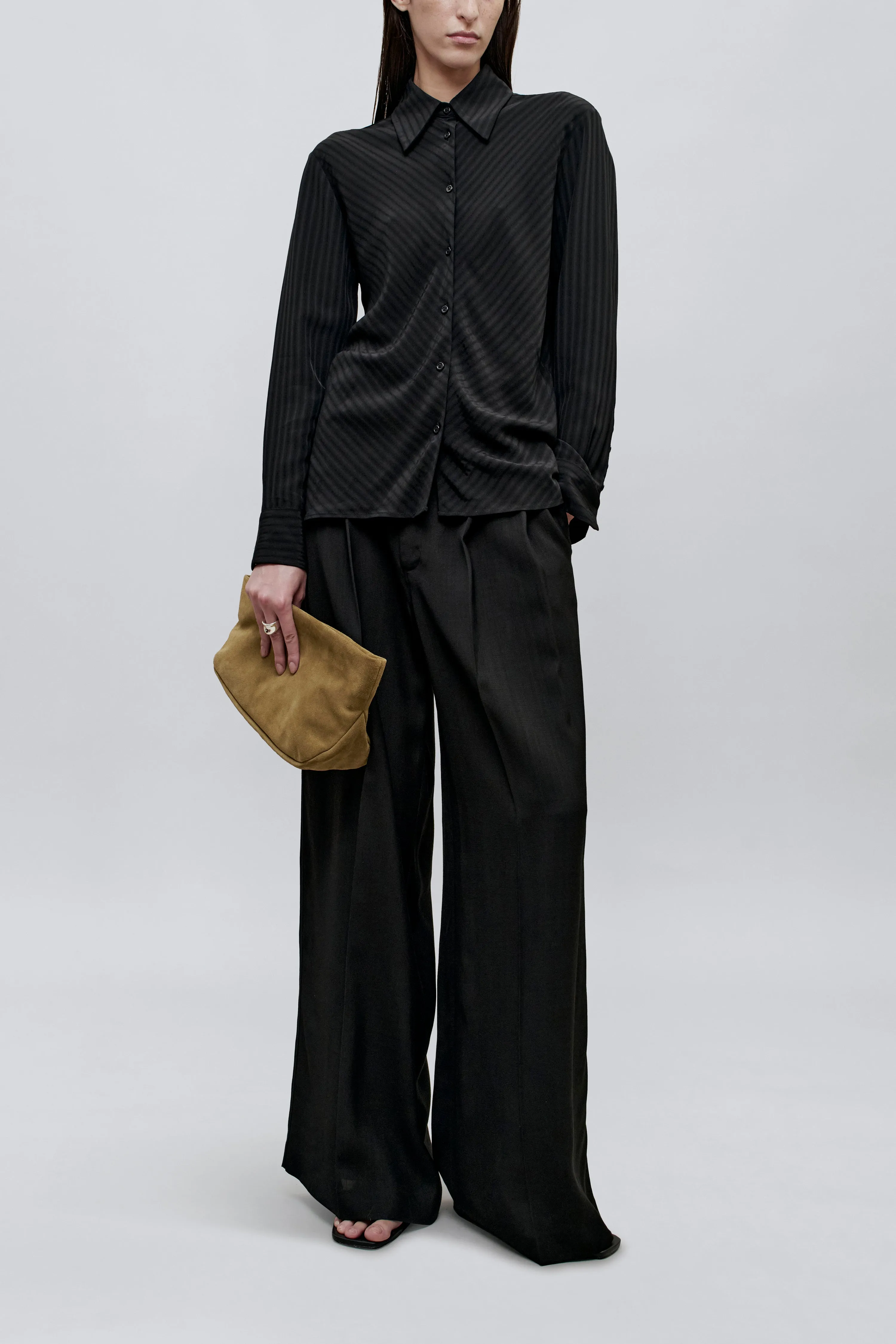 Joan Bias Button Down in Striped Viscose sold by Kall Meyer product image thumbnail 2